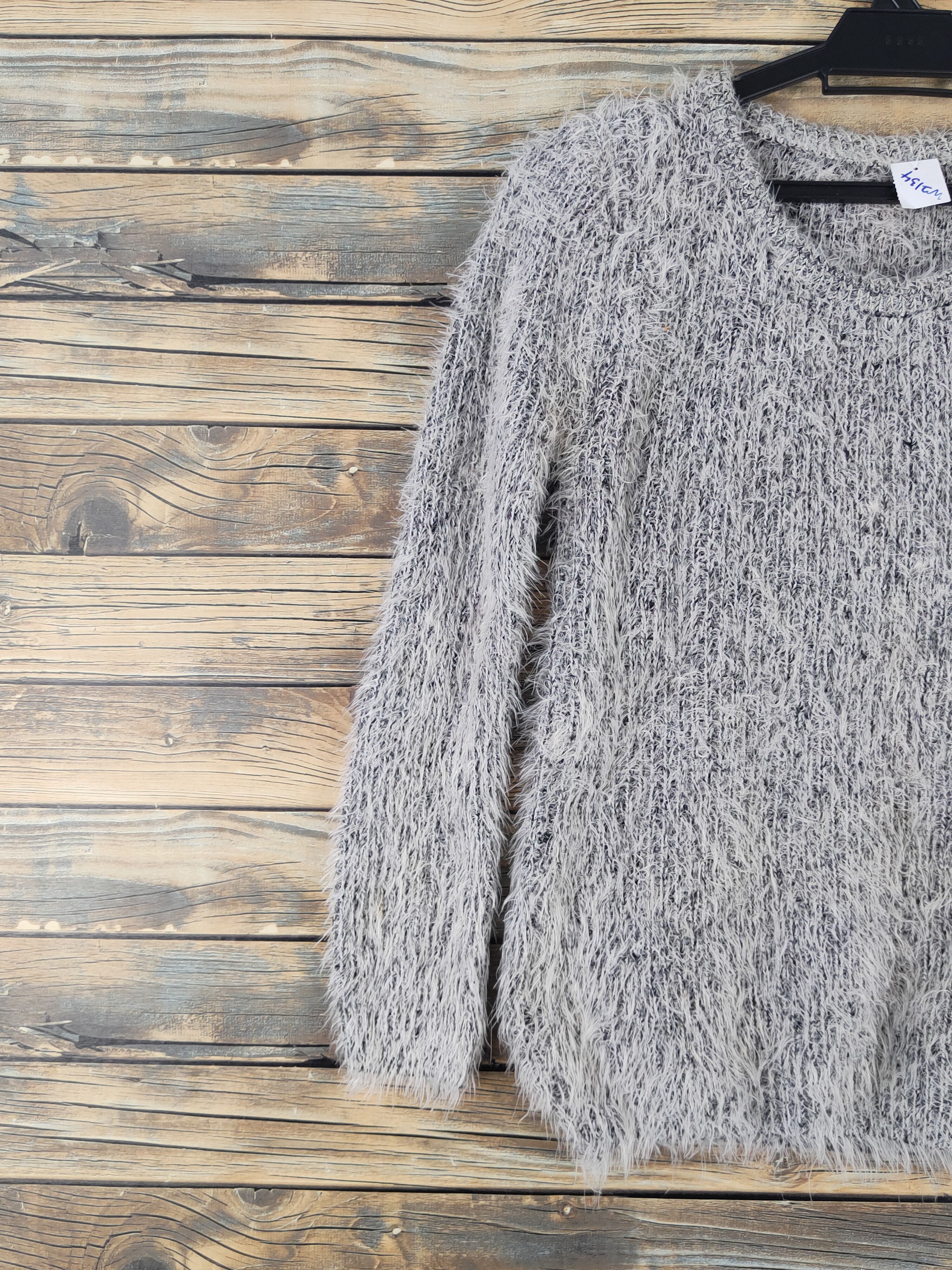 Japanese Brand Japanese Brand Black Shag Shaggy Fur Mohair Knitwear #W2134 Size S / US 4 / IT 40 - 3 Thumbnail
