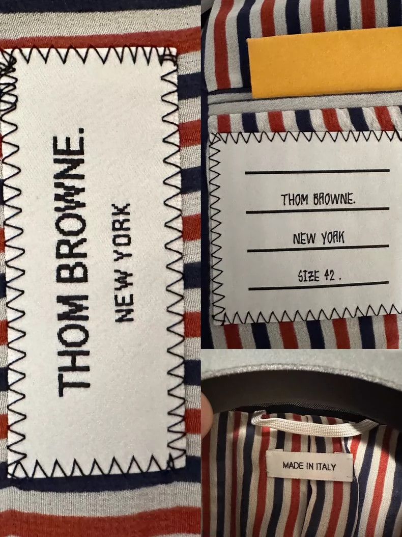 Thom Browne Thom BrowneRefreshing plaid thin suit jacket 2503-Nextarro Size S / US 4 / IT 40 - 5 Thumbnail