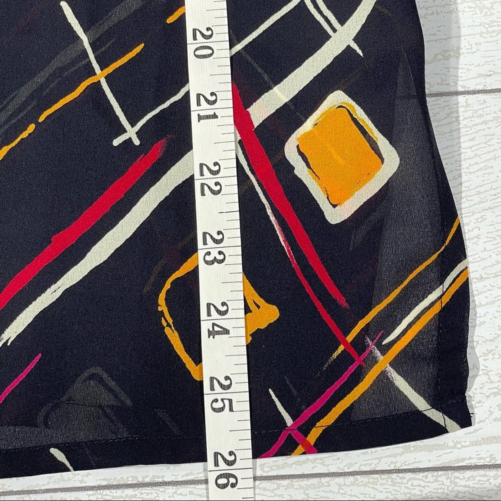 Other NYGARD COLLECTIONS PETITES Black Abstract Print Sz 14 Shirt Size XL / US 12-14 / IT 48-50 - 3 Thumbnail