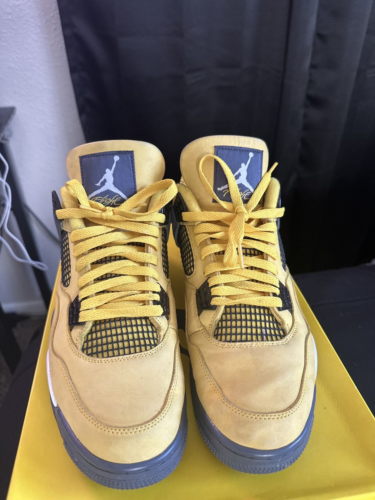 Jordan Brand Size 12 Jordan 4 lighting Size US 12 / EU 45 - 3 Thumbnail