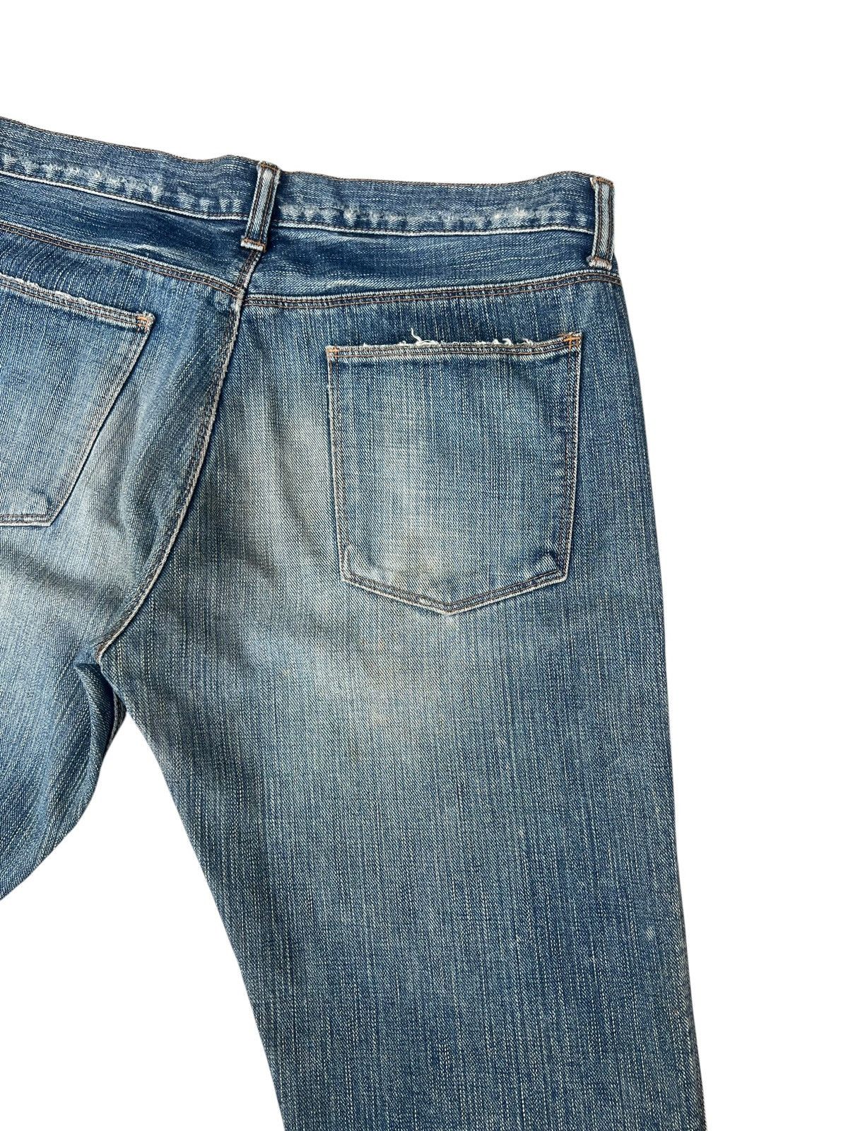 Beams Japan Vintage 90s Beams Japan Aging Dirty Mud Denim Flare Jeans Size US 32 / EU 48 - 17 Thumbnail