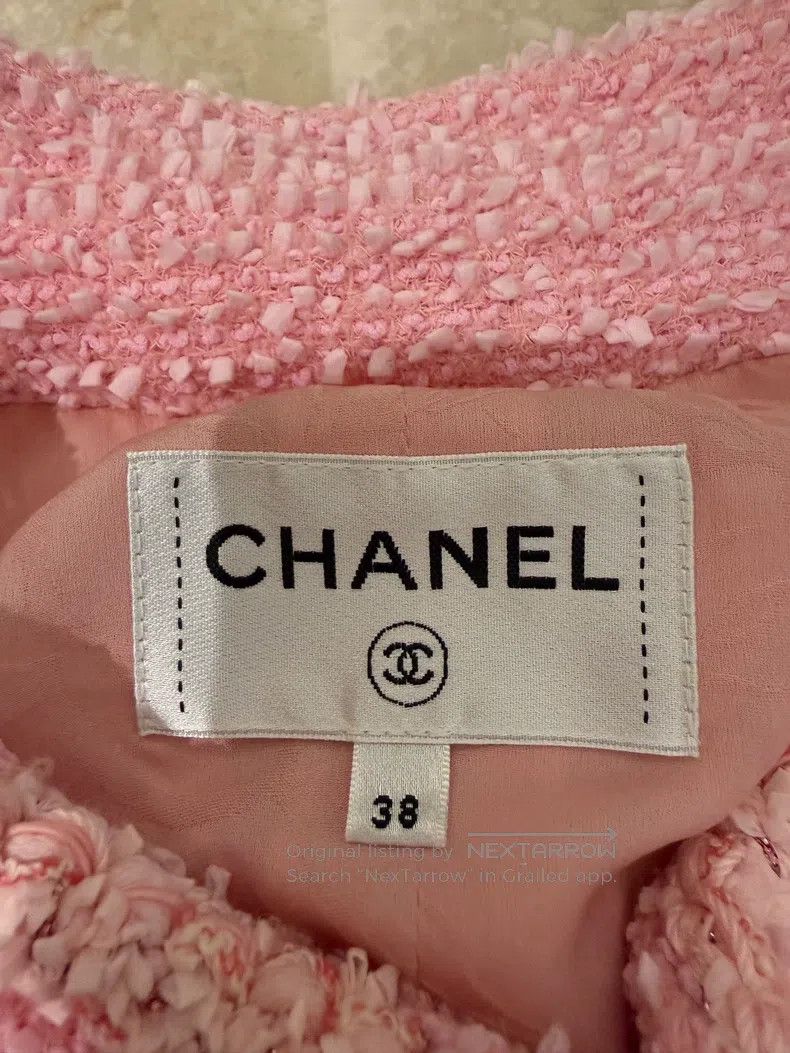 Chanel Chanel 19 Cruise Series Pink Snowflake Tweed Four-pocket D Size XS / US 0-2 / IT 36-38 - 3 Thumbnail