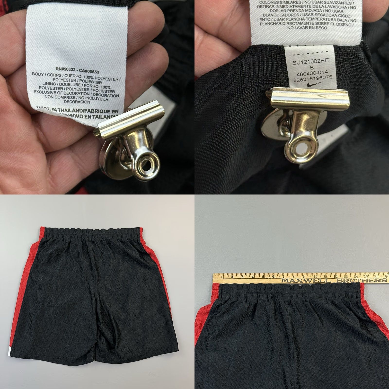 Nike Nike Shorts Mens Small Black Colorblock Basketball Active Swoosh Logo Size US 29 - 8 Thumbnail