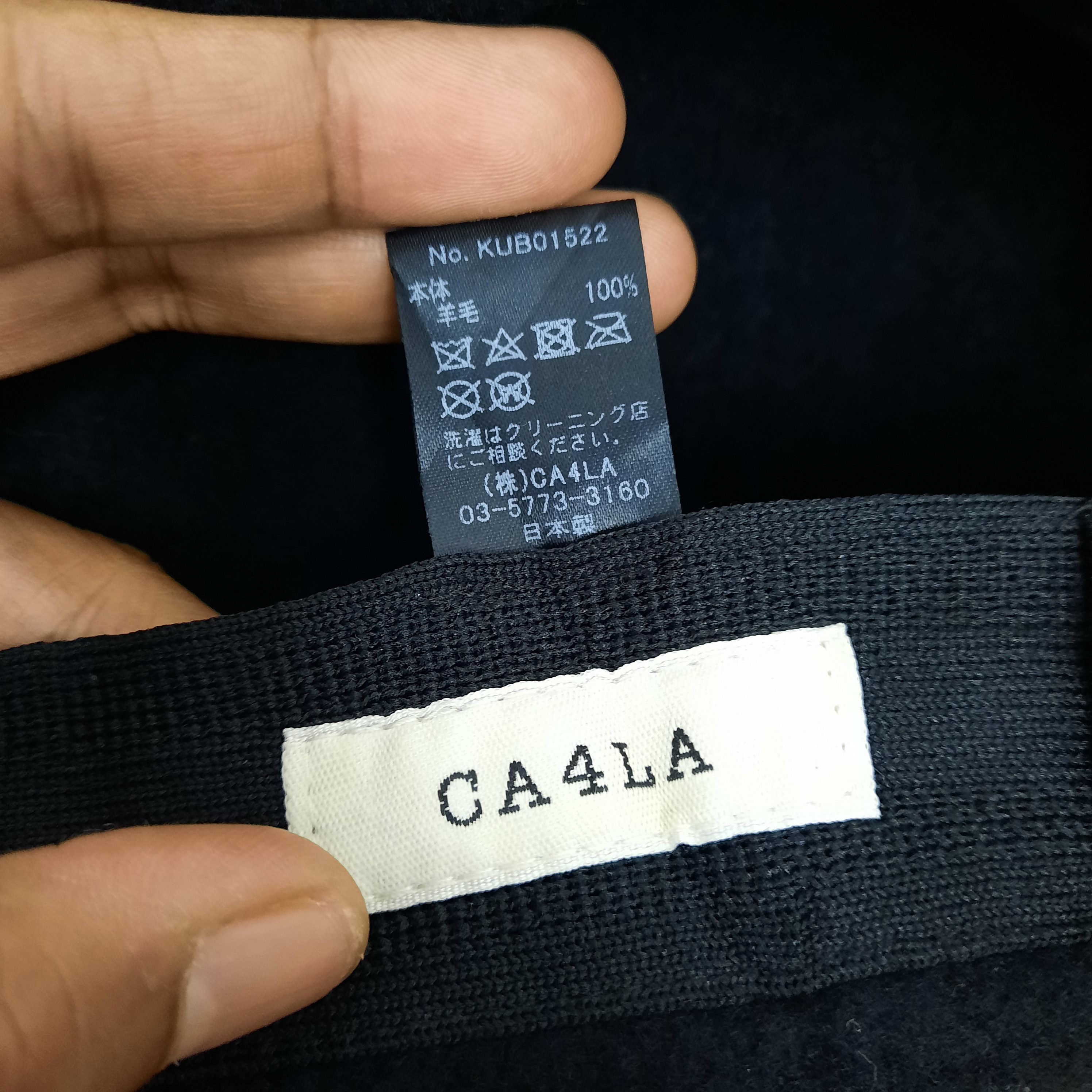 CA4LA 🎏 Japanese brand CA4LA made in japan black wool beret hat Size ONE SIZE - 4 Thumbnail