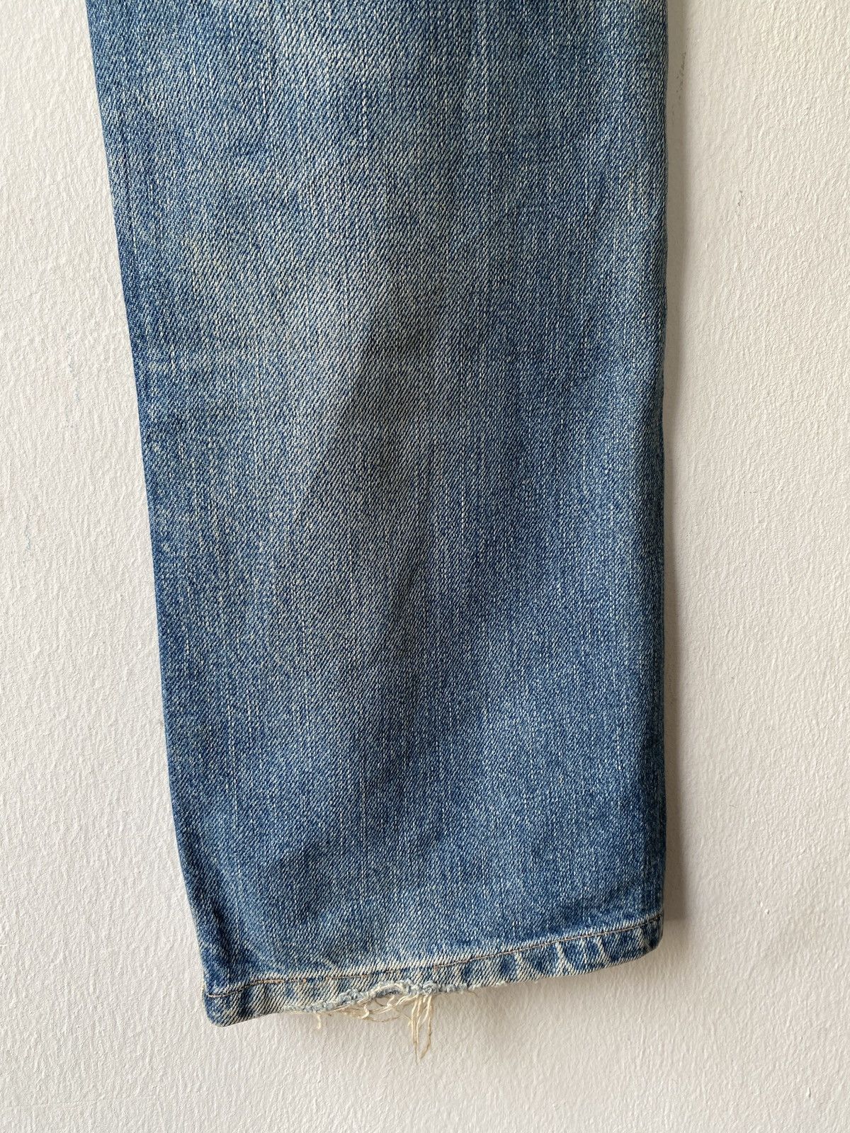 Levi's × Levi's Vintage Clothing × Vintage Vintage Levi’s 502 XX Distressed Selvedge Denim Size US 27 - 13 Thumbnail
