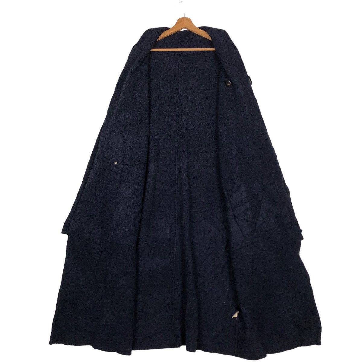 Issey Miyake 🔥Rich Black - Long Fly Coats Jacket Jungmen Japan Size US L / EU 52-54 / 3 - 12 Thumbnail