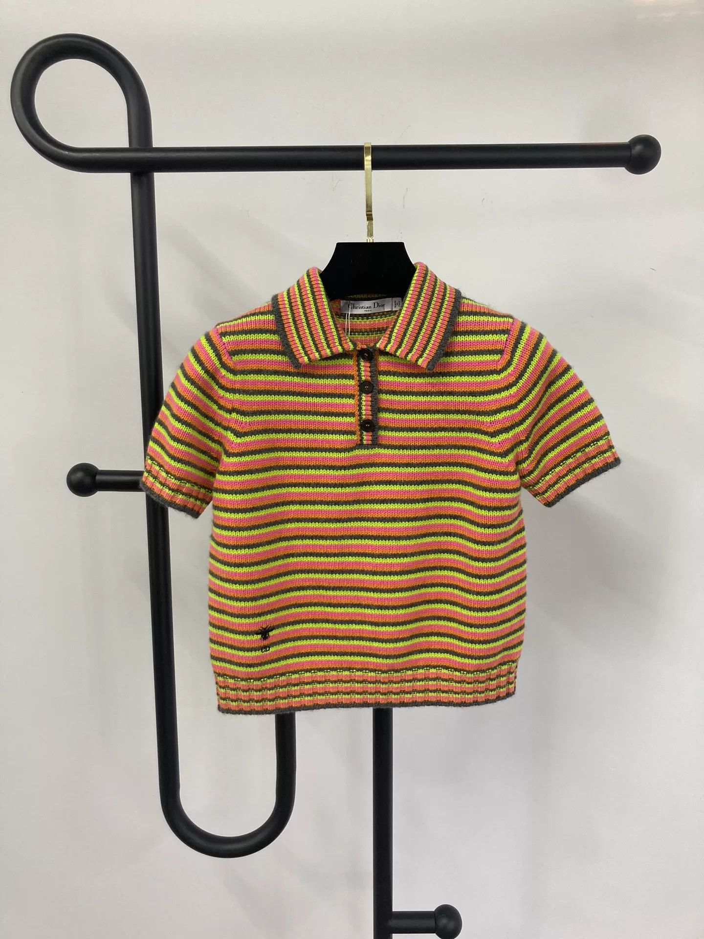Dior Dior Colorful Striped Cashmere Knit Top Size S / US 4 / IT 40 - 1 Thumbnail