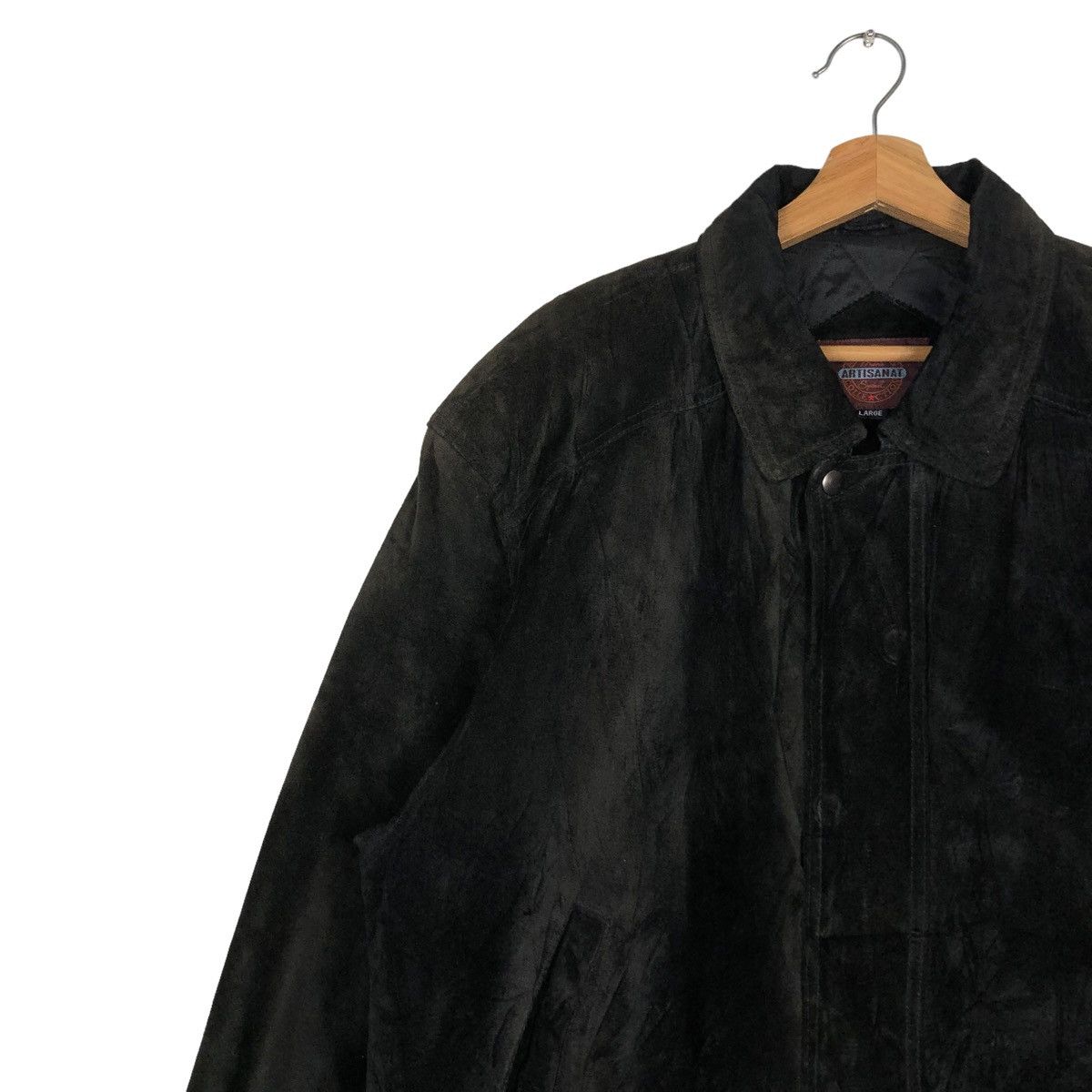 Japanese Brand 🔥VINTAGE LEATHER JACKET ARTISANAT JAPAN ISSEY MIYAKE Size US L / EU 52-54 / 3 - 7 Thumbnail