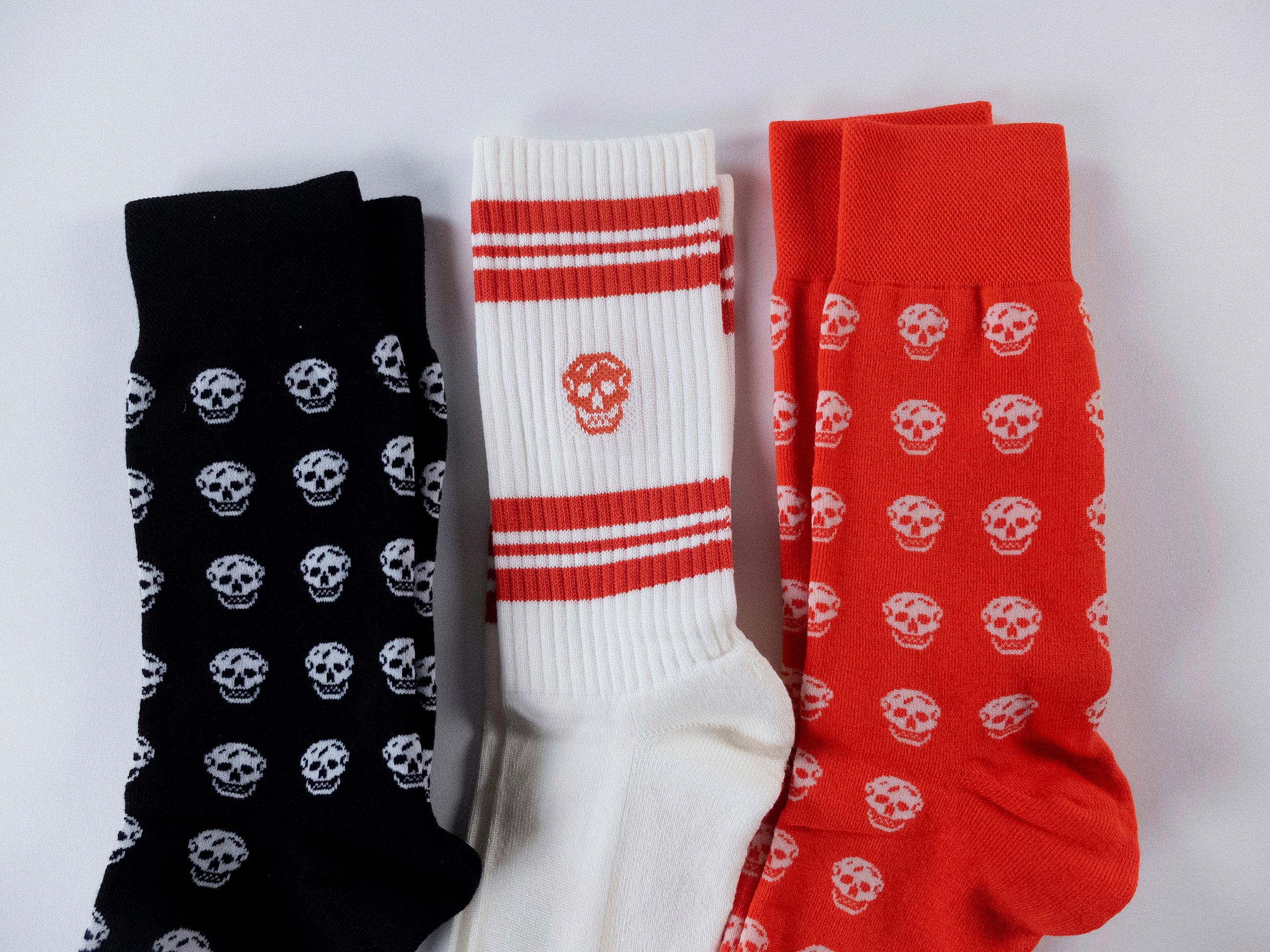 Alexander McQueen 3 pairs ALEXANDER MCQUEEN cotton crew socks Medium q Size ONE SIZE - 4 Thumbnail