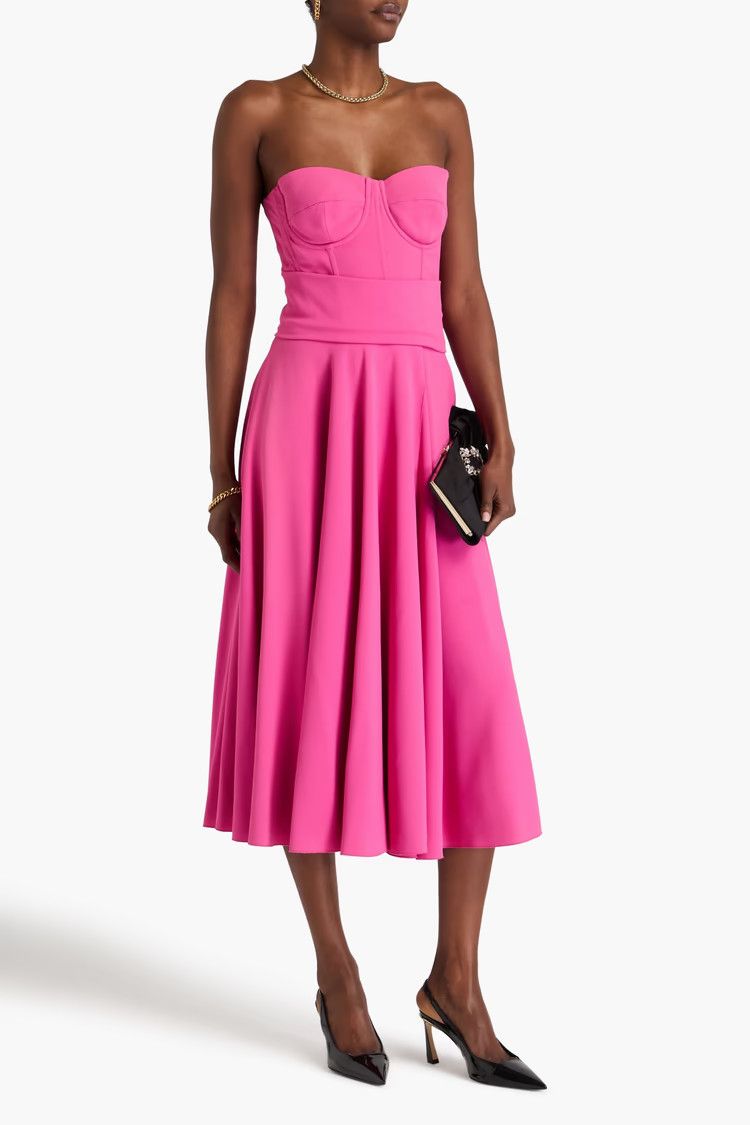 Dolce & Gabbana o1y0825 Sleeveless Midi Dress in Pink Size S / US 4 / IT 40 - 2 Thumbnail