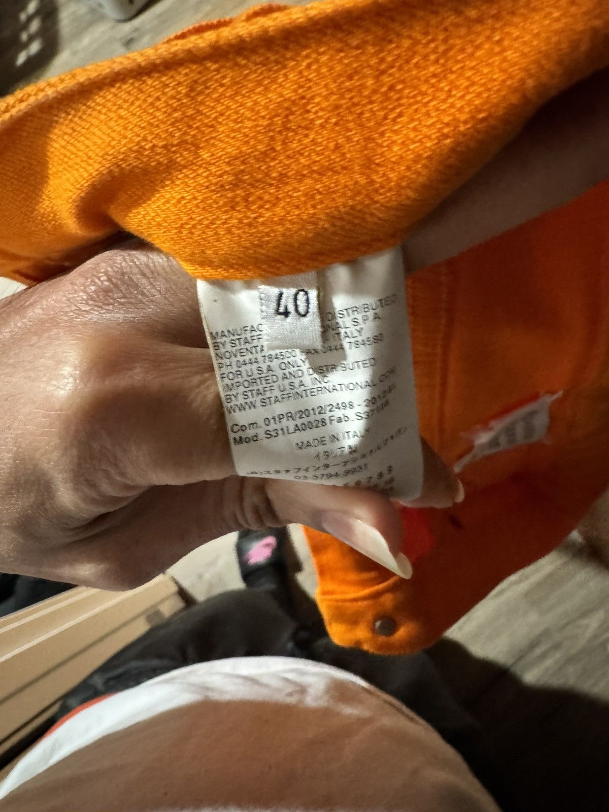 Maison Margiela Maison Margiela, orange denim Size US 40 / EU 56 - 1 Thumbnail