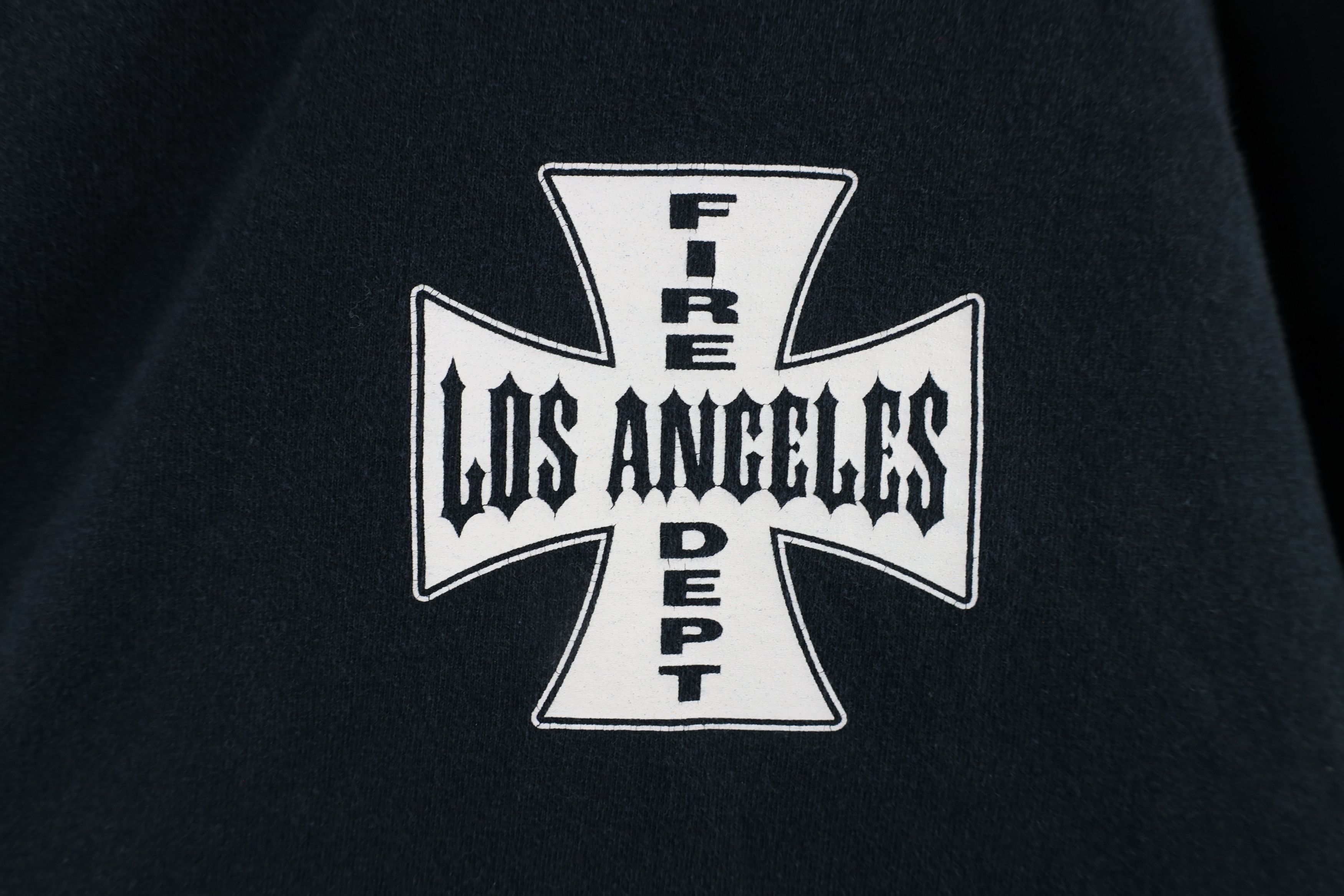 Vintage Vintage Y2K Iron Cross Los Angeles Fire Department T-Shirt Size US XXL / EU 58 / 5 - 4 Thumbnail