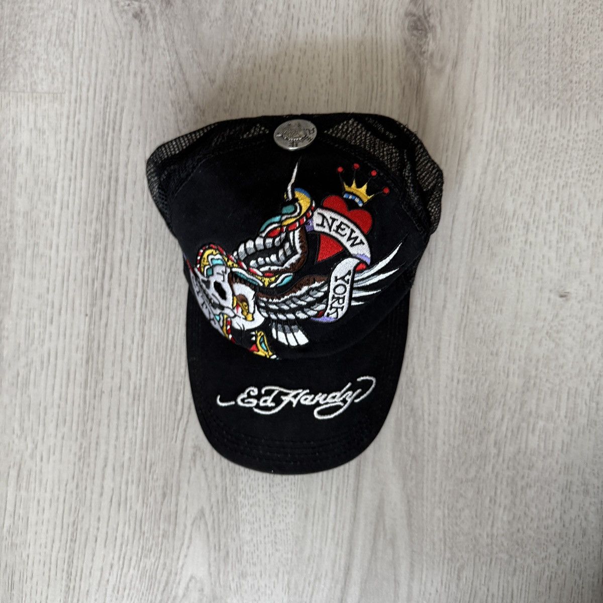 Designer × Ed Hardy Black Skull Ed Hardy New York City NYC Cap Size ONE SIZE - 3 Thumbnail