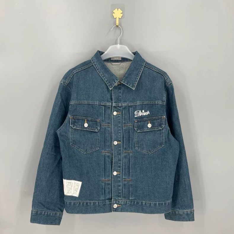 Dior Single-breasted long-sleeved denim jacket 2501-Nextarr