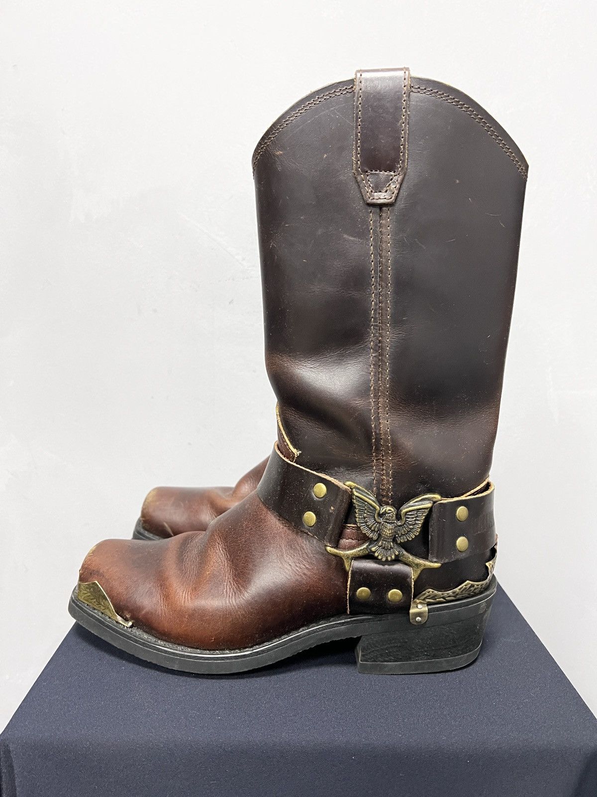 Harley Davidson Grinders eagle harness motorcycle boots punk harley davidson Size US 6 / EU 39 - 3 Thumbnail
