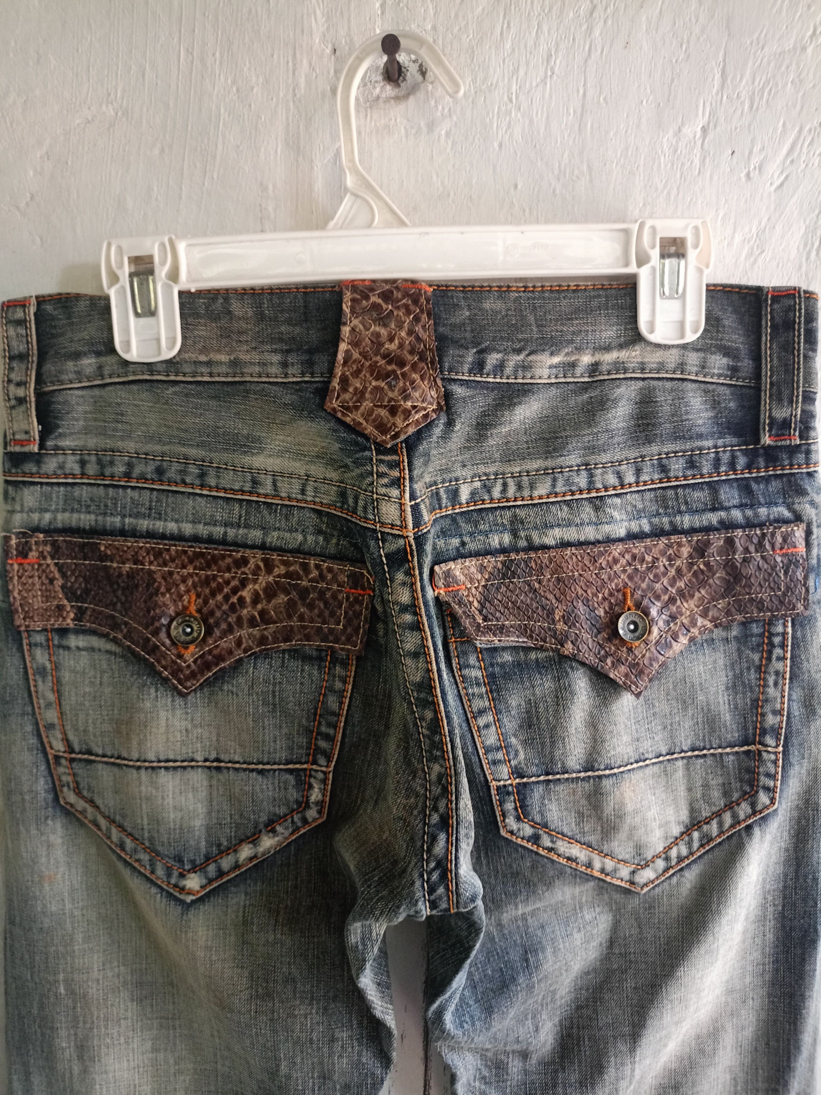 semanticdesign 2000s Semantic design Snakeskin Pocket flare Pants Size US 32 / EU 48 - 3 Thumbnail
