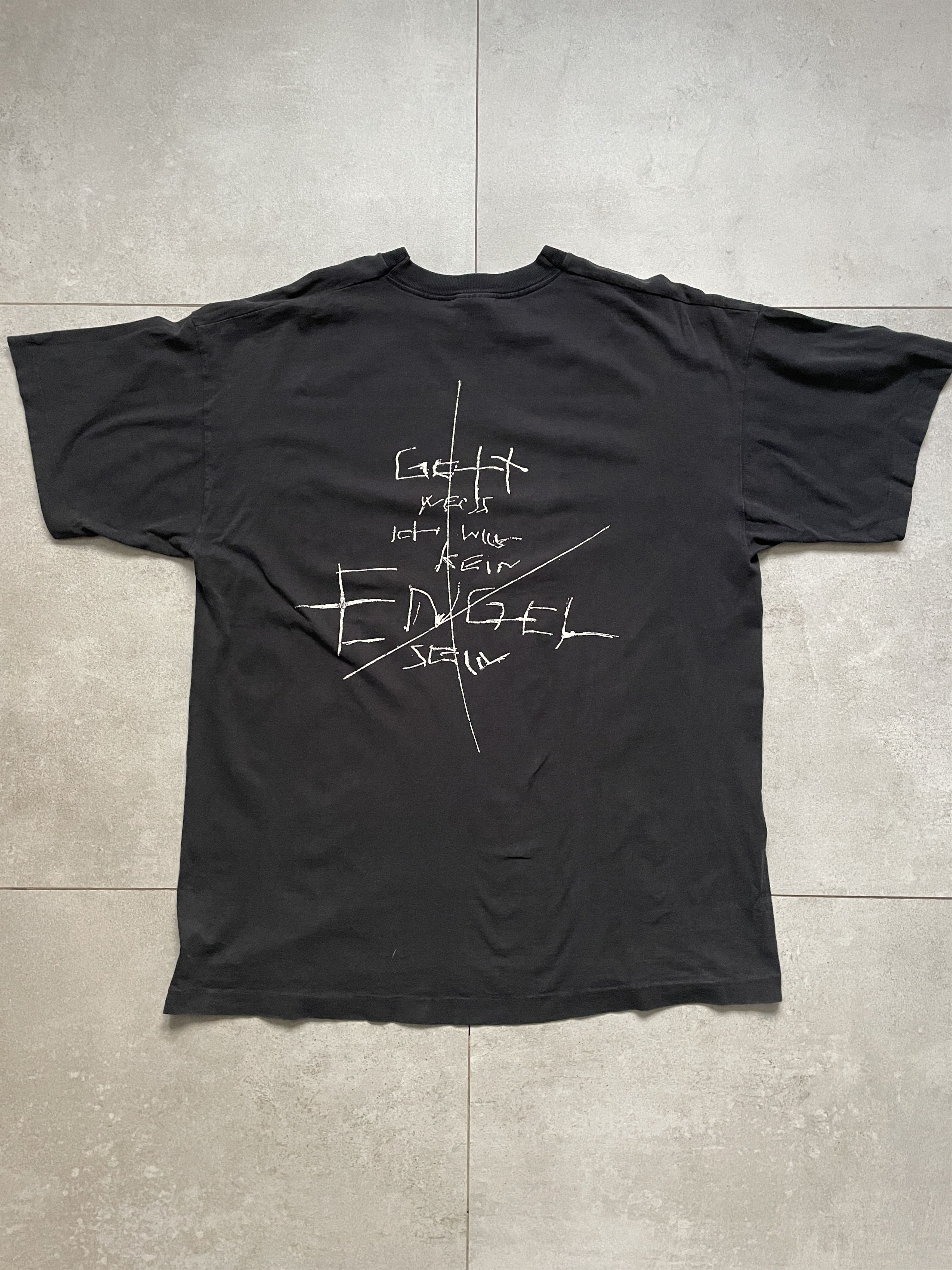 Vintage VINTAGE 90S RAMMSTEIN SEHNSUCHT 1997 ENGEL BLACK TEE Size US XL / EU 56 / 4 - 1 Thumbnail