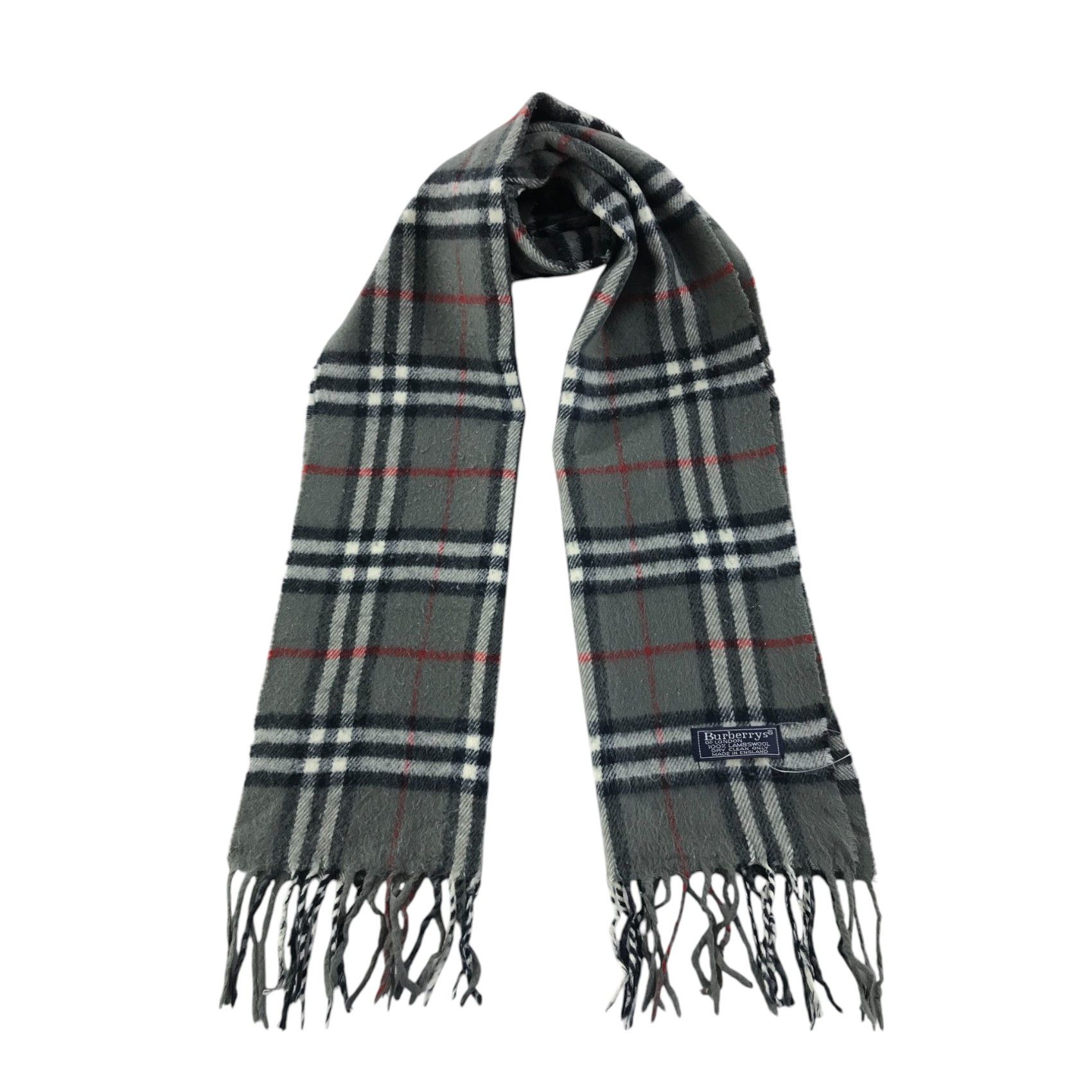 Burberry × Vintage Burberry Scarf / Muffler / Neckwear - WW2864 Size ONE SIZE - 1 Thumbnail
