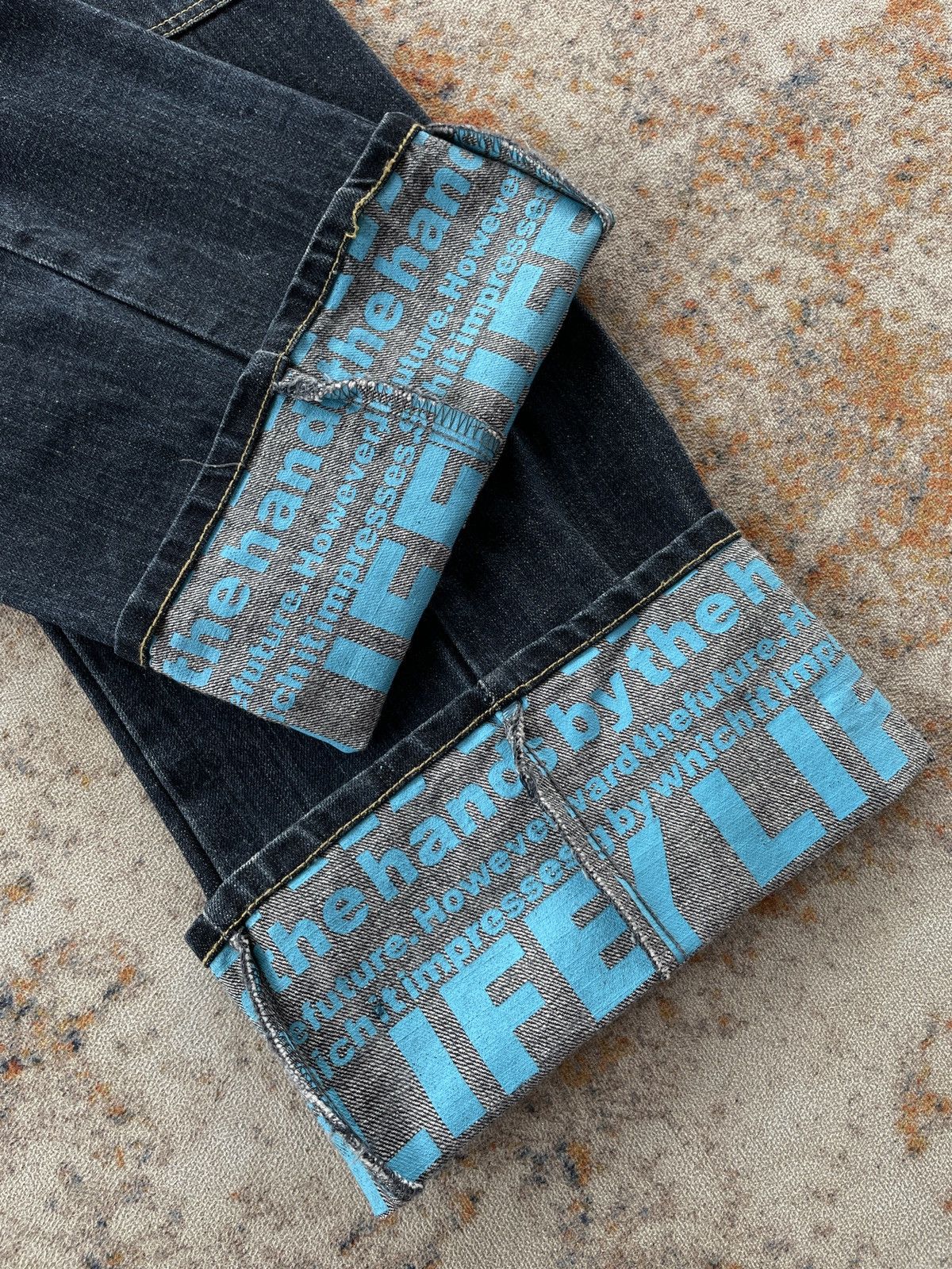 Hysteric Glamour SICK DOUBLE WAIST JEANS LOOK LIKE HYSTERIC Size US 31 - 4 Thumbnail