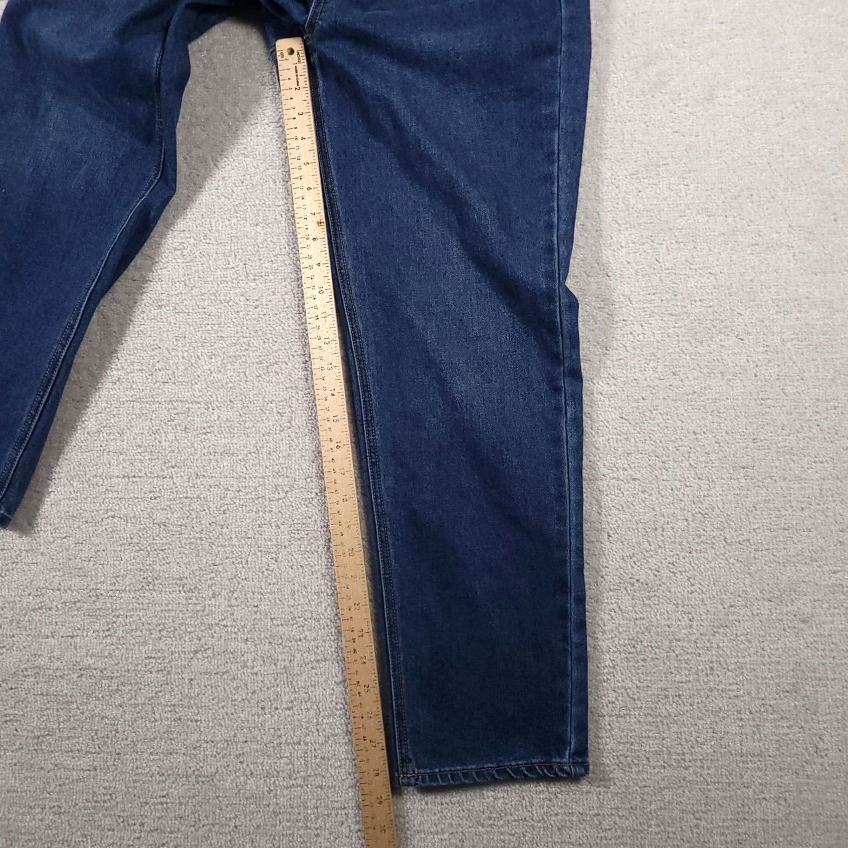 7 For All Mankind VINTAGE Seven 7 Jeans Women's 12 Denim Slim Straight Jean Stretch Mid-Rise Size 34" / US 12 / IT 48 - 7 Thumbnail
