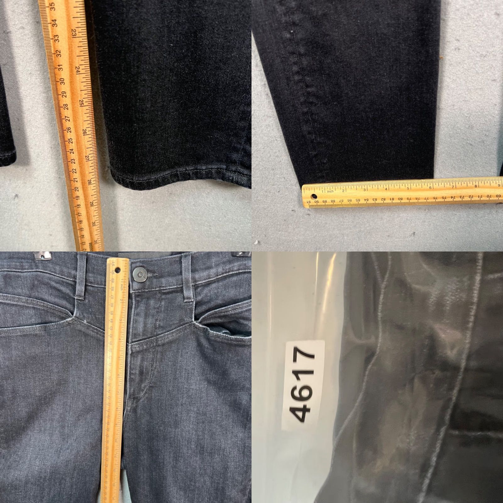 3x1 3x1 NYC Womens Jeans 29 Black Skinny High Rise Stretch Denim Made in USA 5-Pocket Stylе Clothing Women Adult Size 29" - 8 Thumbnail