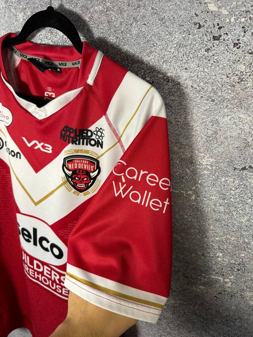 Vintage Salford Red Devils Rugby Jersey Men's Size XL Size US XL / EU 56 / 4 - 16 Thumbnail