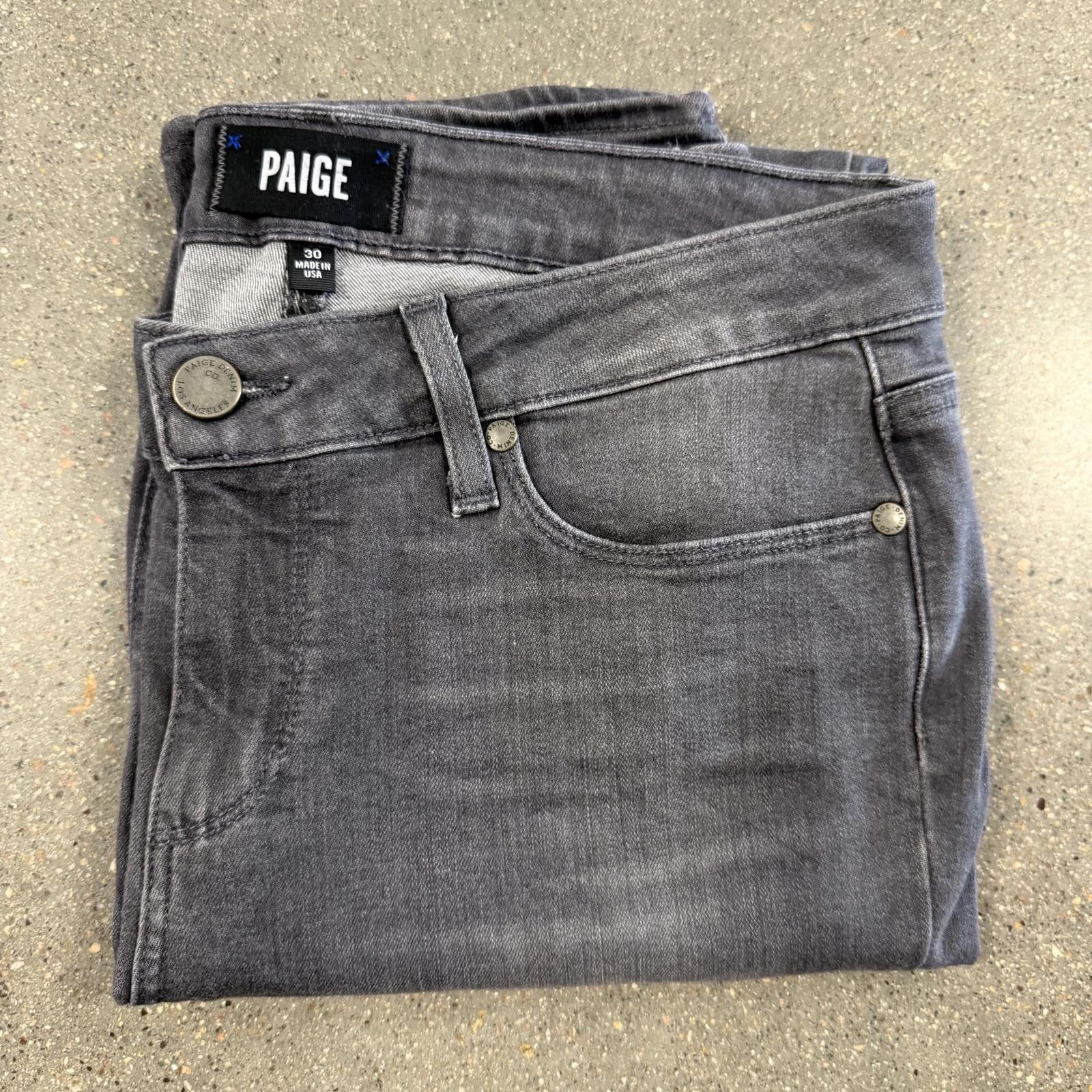 Paige Paige Verdugo Ankle Skinny Jeans Bonnie Grey (Pen Mark) - 30 Size 30" / US 8 / IT 44 - 4 Thumbnail