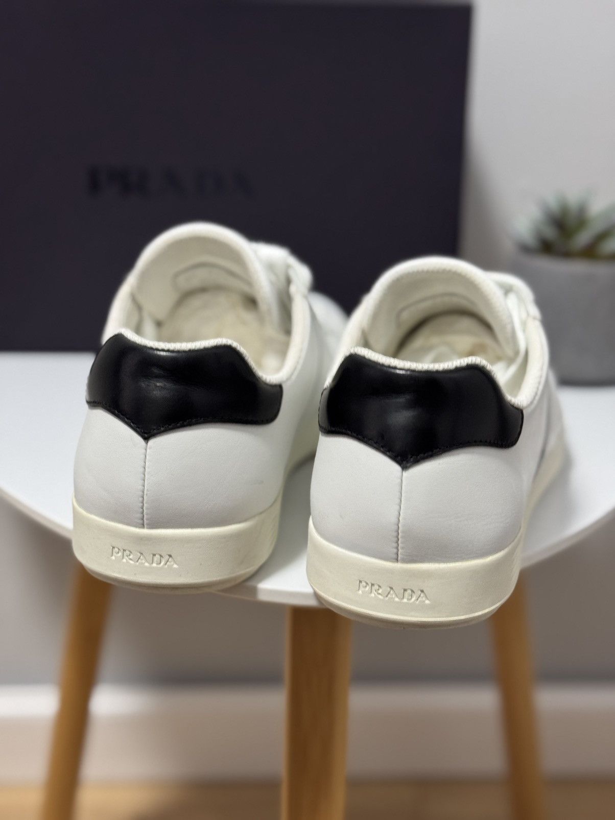 Prada Prada white leather sneakers men us 8 eur 41 Size US 8 / EU 41 - 7 Thumbnail