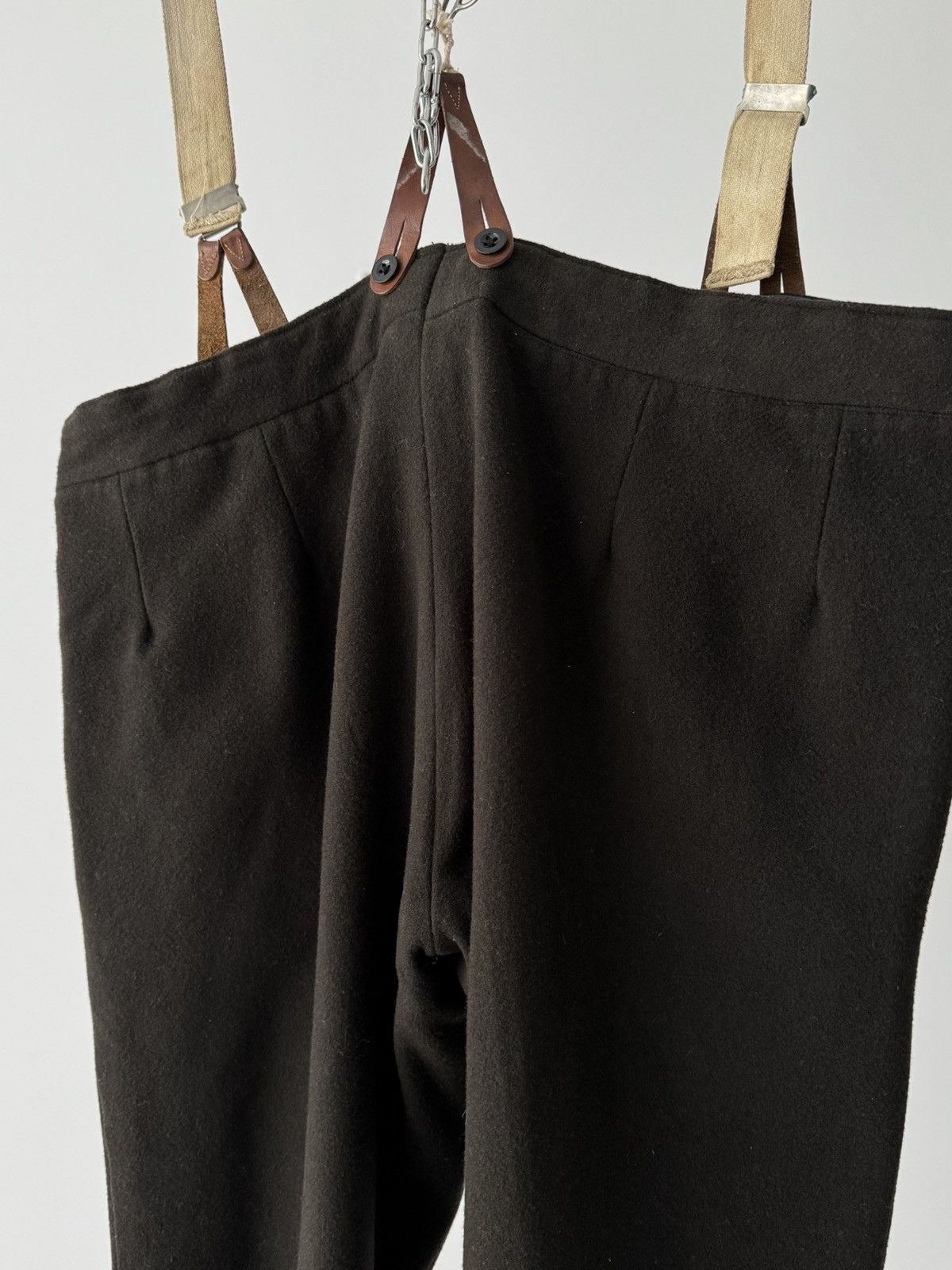Japanese Brand ≈1950s European Workwear Rancho Brown Heavy Wool Pants Size US 38 / EU 54 - 6 Thumbnail