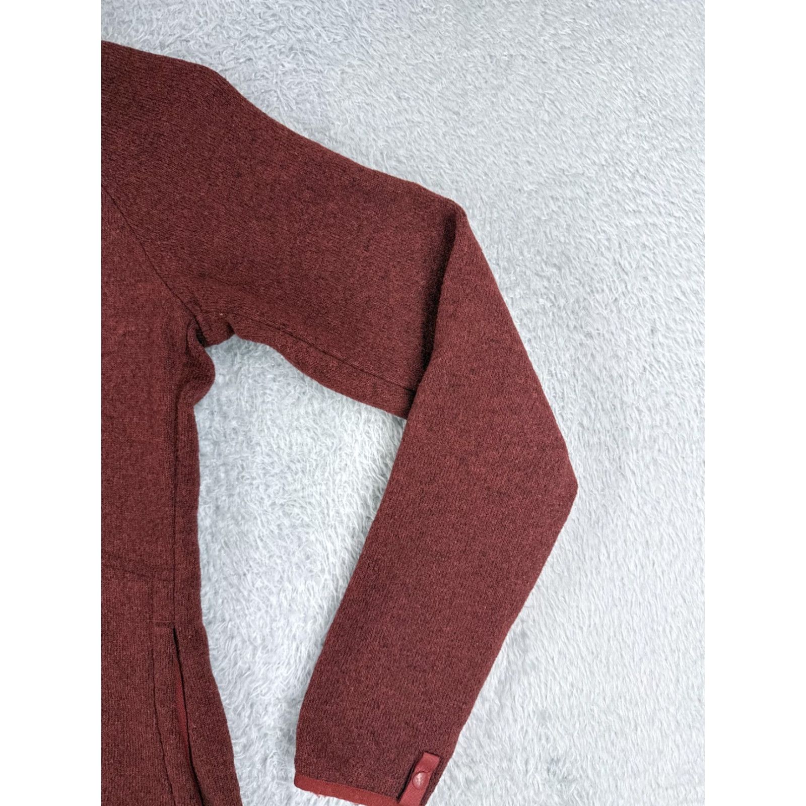 The North Face The North Face Jacket Womens XS Red Knit Shell Mock Neck Fleece Lined Size XS / US 0-2 / IT 36-38 - 2 Thumbnail