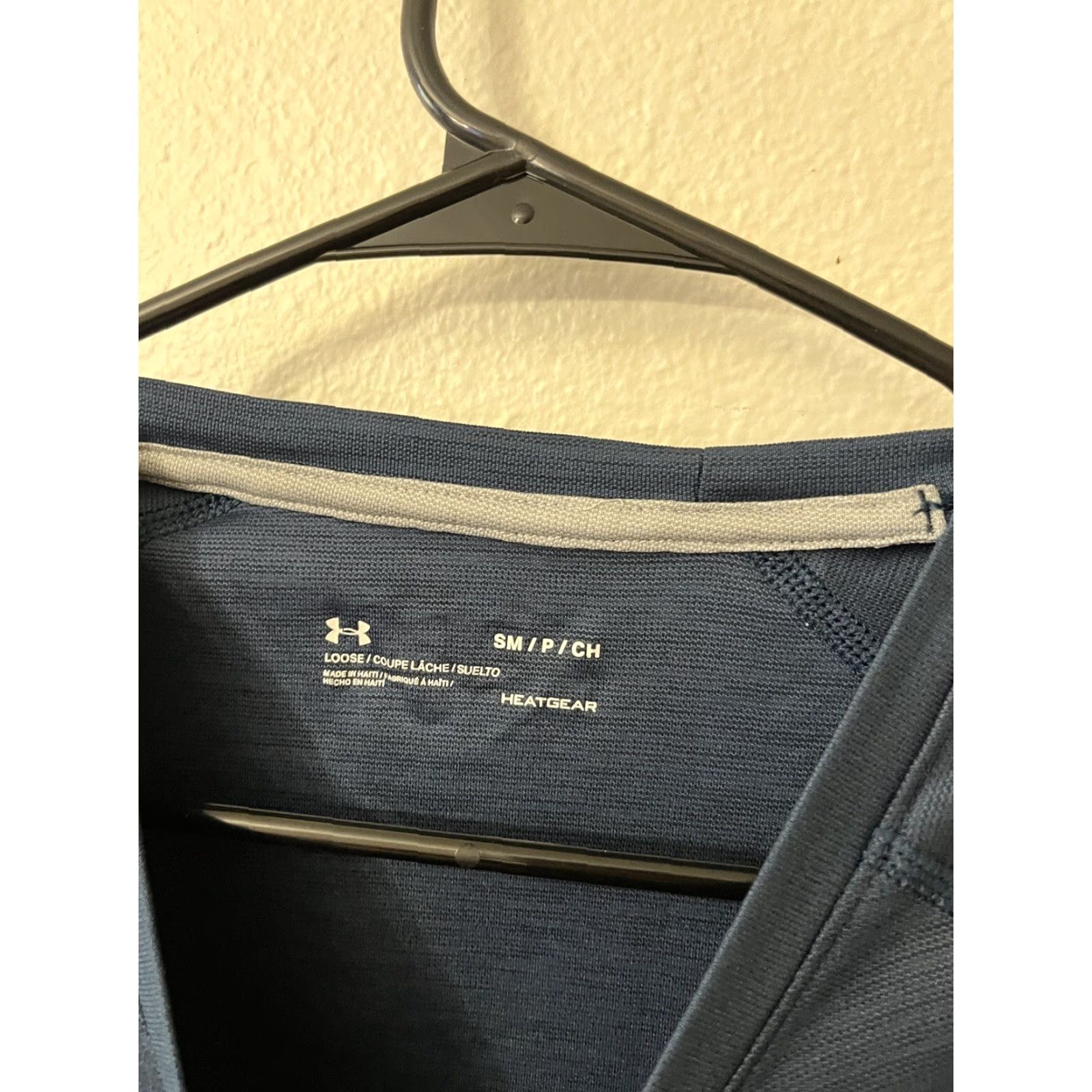 Under Armour VINTAGE Under Armour T-Shirt Shirt Men's Small Short Sleeve Loose Heatgear Crew Neck Blue Logo Graphic 2010s Mens Size US S / EU 44-46 / 1 - 4 Thumbnail