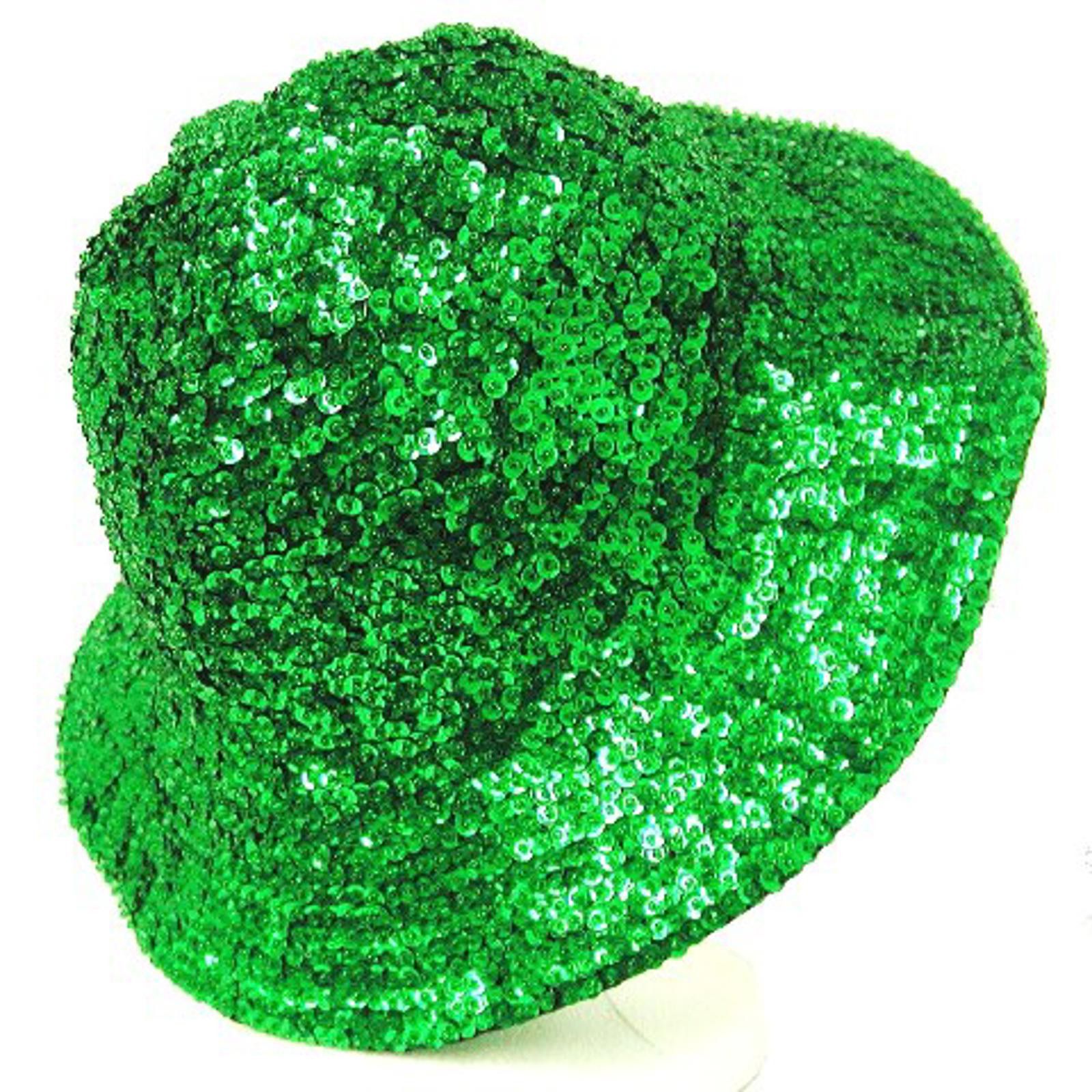 Designer Sequin Flipper Hat Emerald Green Size ONE SIZE - 1 Preview