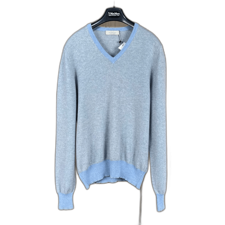 Ermenegildo Zegna Zegna Light Blue Cashmere Knit Sweater-yf Size US XS / EU 42 / 0 - 1 Thumbnail