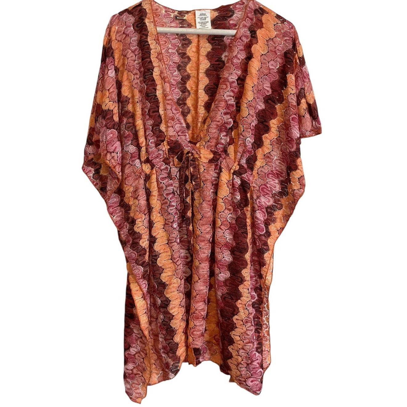 Other Becca Swim Manu Bay Tunic Cover-Up Size XS-S Pink Orange Size ONE SIZE - 1 Thumbnail