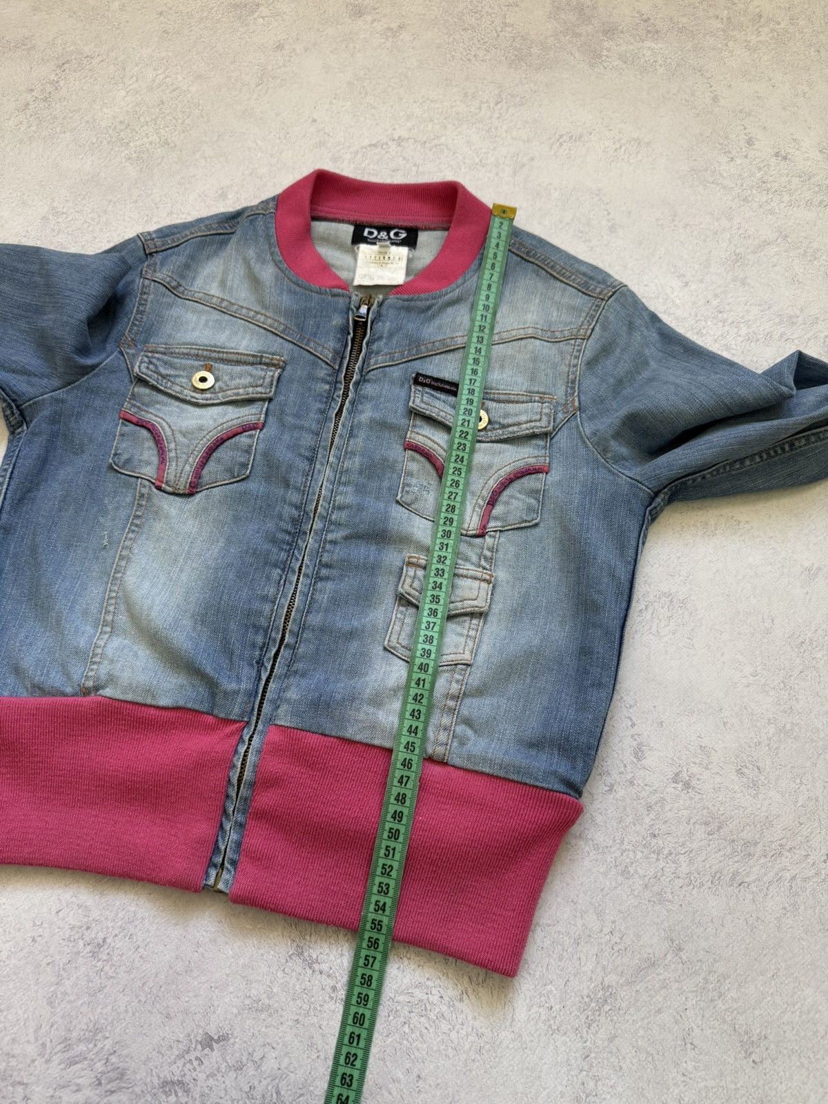 Dolce & Gabbana Vintage Dolce Gabbana Blue/Pink Denim Jacket Size 28/42 Size M / US 6-8 / IT 42-44 - 23 Thumbnail
