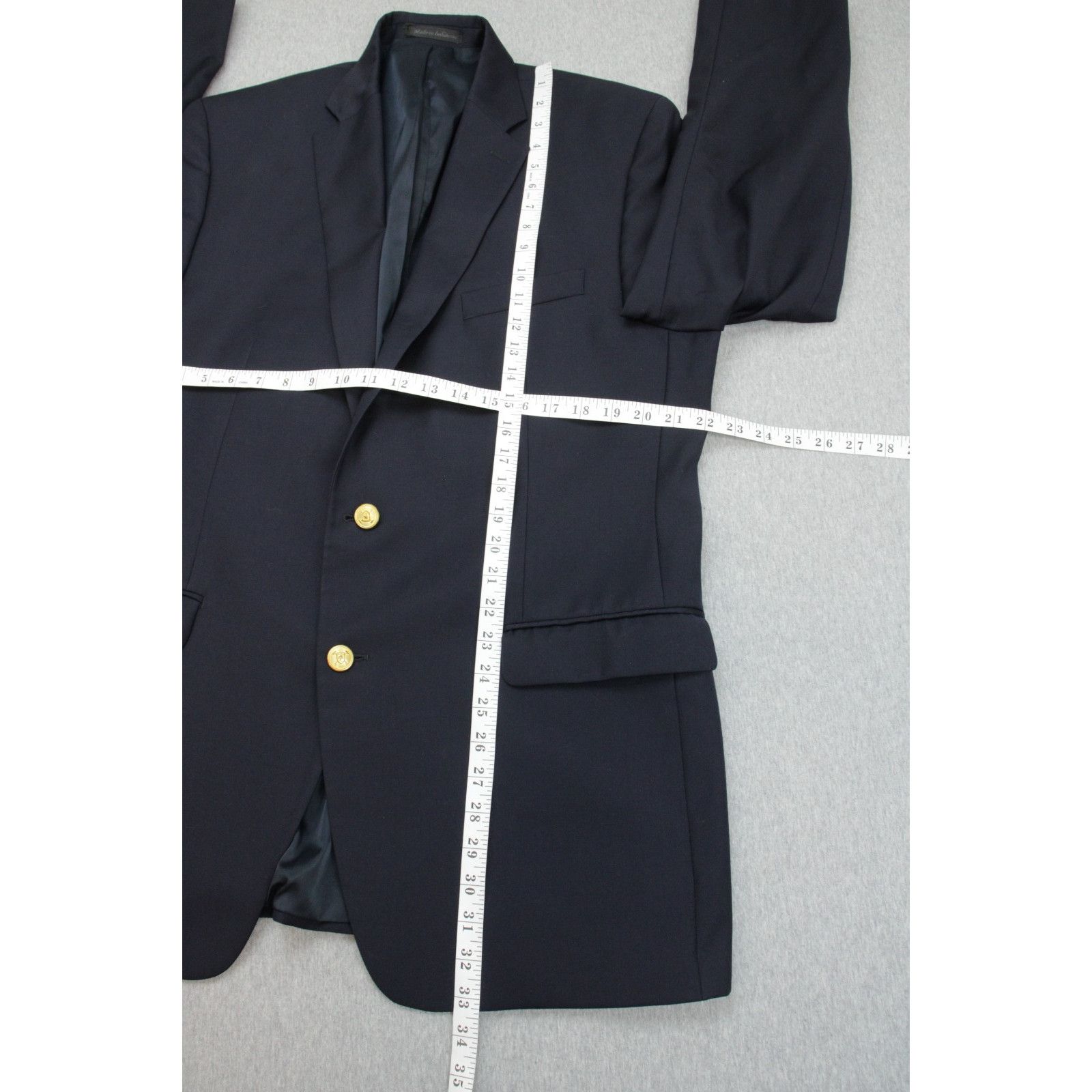 Lauren Ralph Lauren Lauren Ralph Lauren Blazer Mens 44L Navy Blue 100% Wool Size 44L - 9 Thumbnail