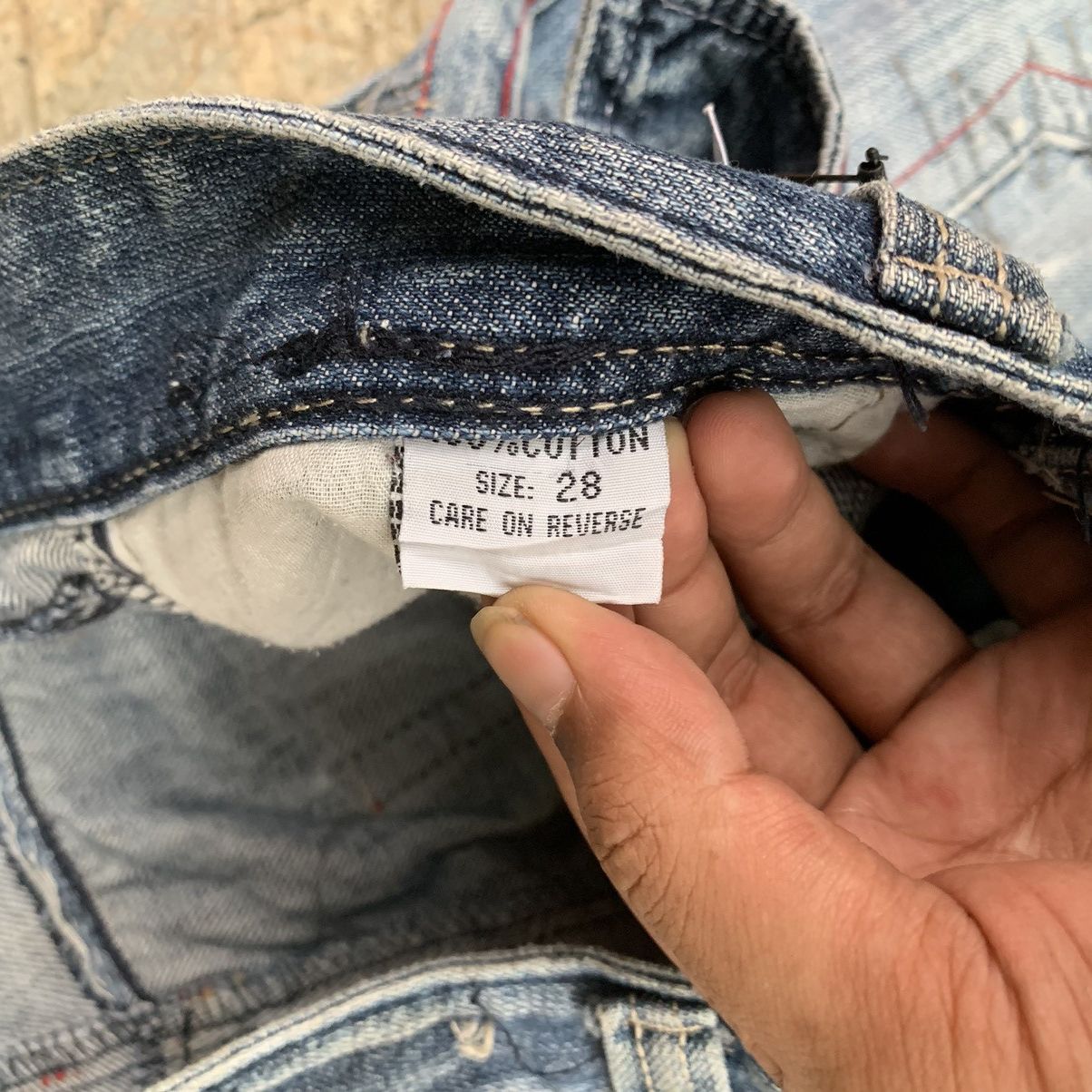 If Six Was Nine × Le Grande Bleu (L.G.B.) 2000s RD8K Skull Punk Distressed Denim Pant 🙌🏼 Size US 30 / EU 46 - 6 Thumbnail