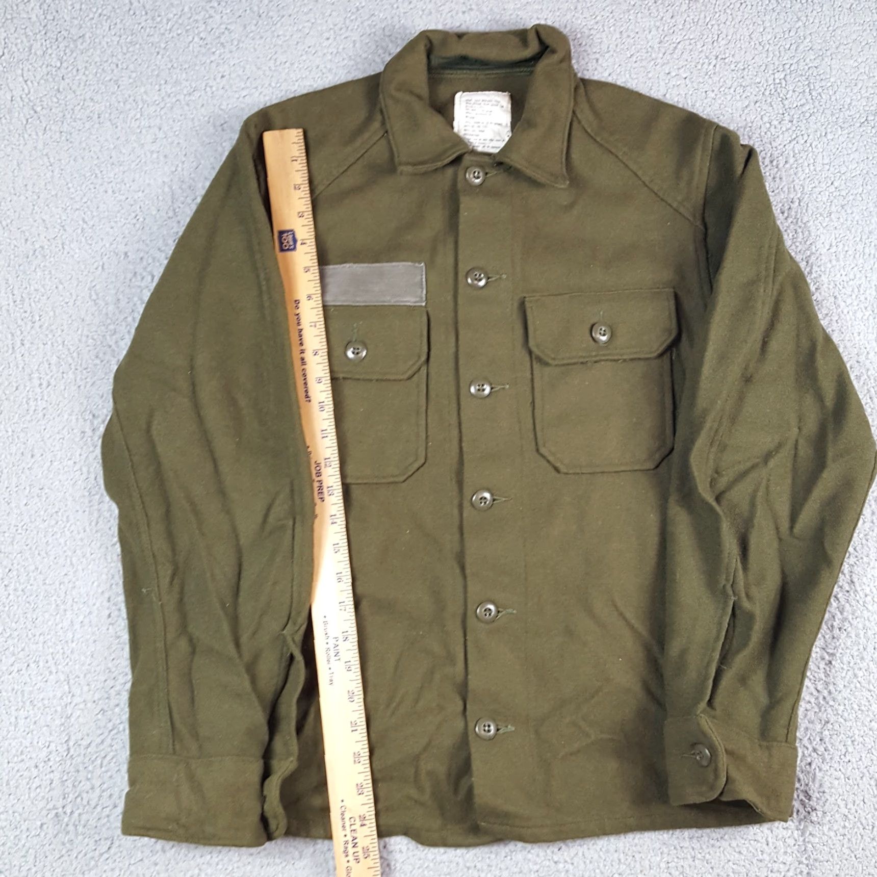 Vintage VINTAGE US Army OG-108 Wool Men's Size M Military Button Up Shirt Field Jacket Size US M / EU 48-50 / 2 - 8 Thumbnail