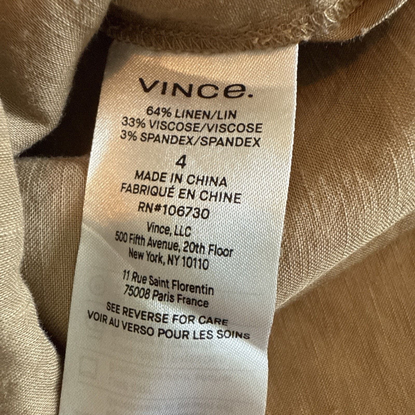Vince Vince Buckle Khaki linen-blend wrap Midi skirt buckle Size 27" / US 4 / IT 40 - 8 Thumbnail