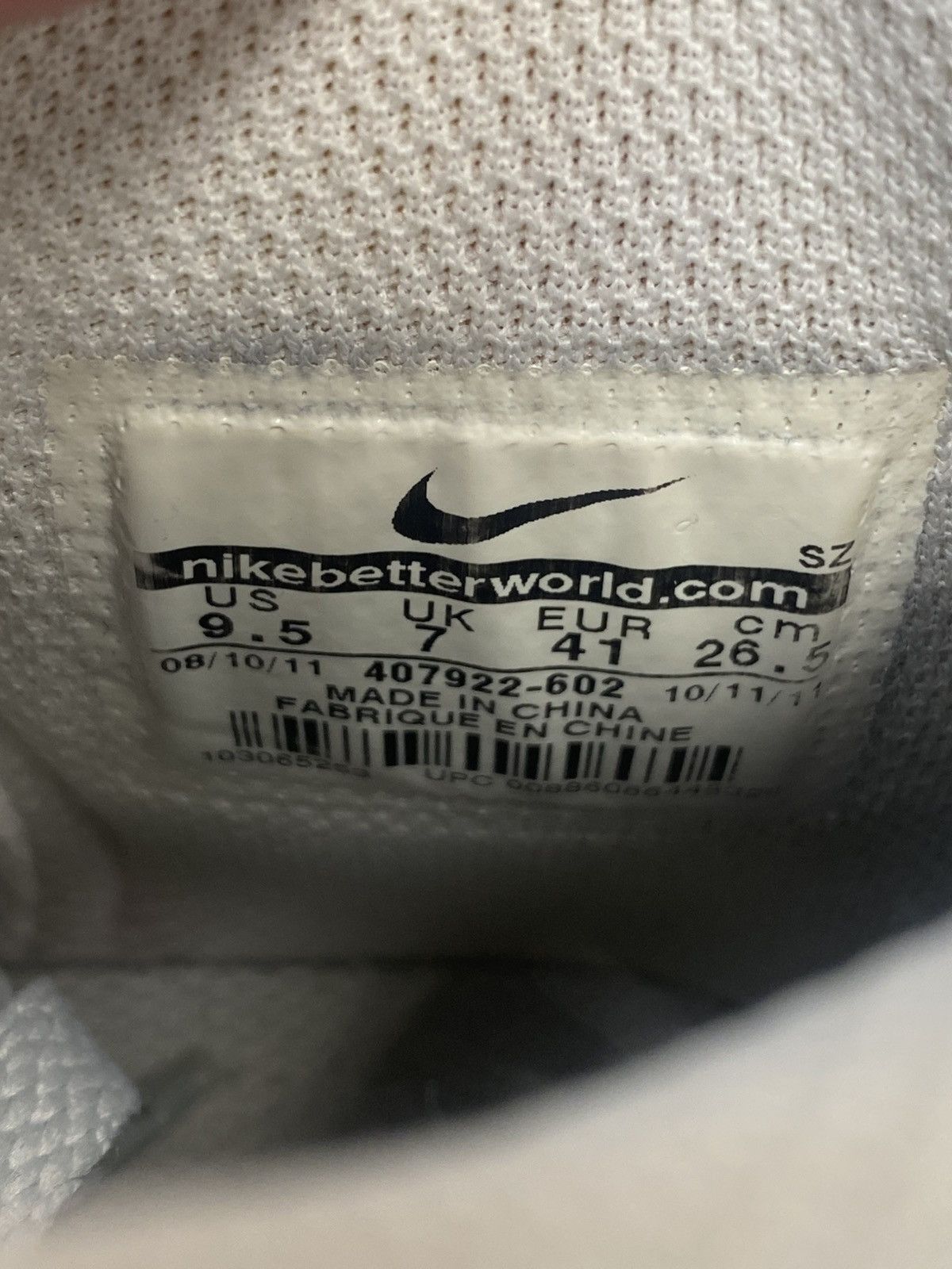 Nike × Vintage Size 9.5 - Nike Dunk High Gym Red Neutral Grey Sail Size US 9.5 / IT 39.5 - 7 Thumbnail