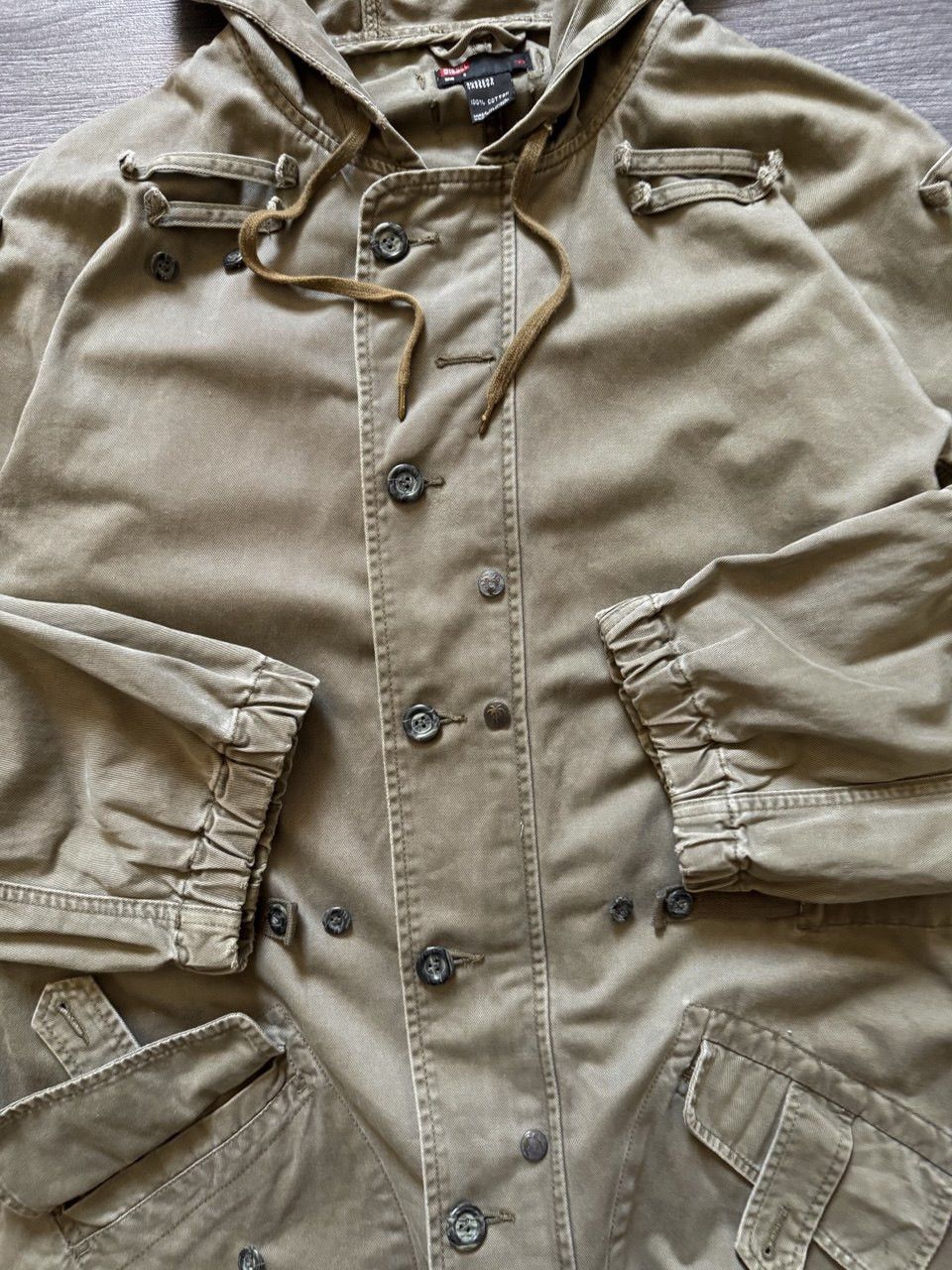 Diesel Vintage DIESEL Fishtail Coat Jacket Archive Techwear Size US S / EU 44-46 / 1 - 6 Thumbnail