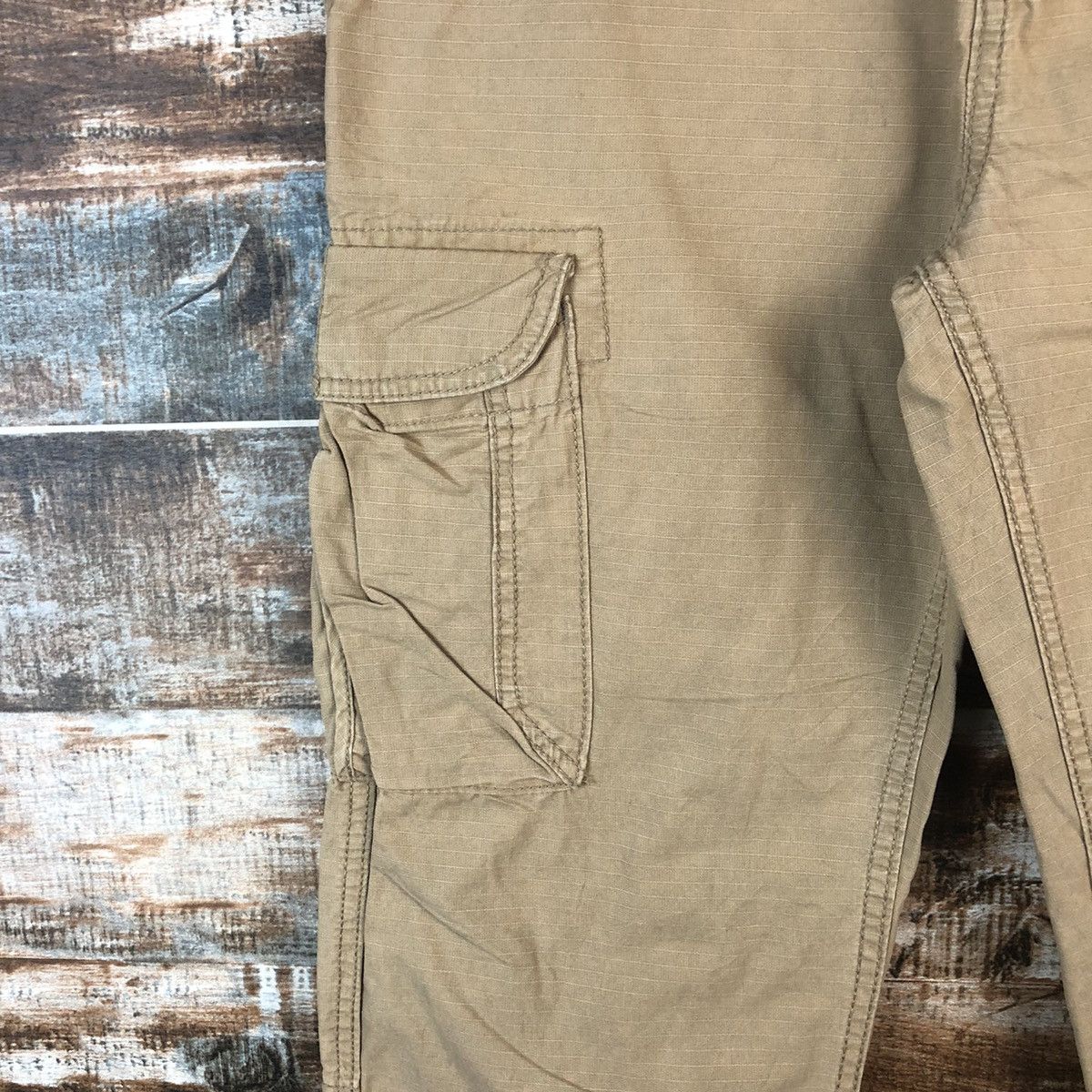 Japanese Brand DL Gap Brown Cargo Utility Multipocket Pants #C699 Size US 31 - 9 Thumbnail