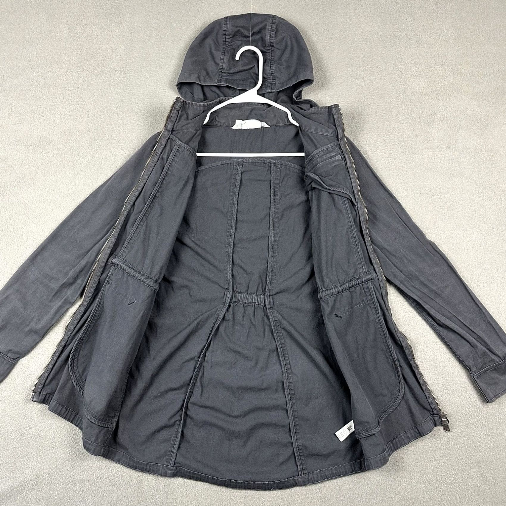 Athleta Athleta All Good Anorak Jacket Womens XS Gray Full Zip Hooded Pockets Size XS / US 0-2 / IT 36-38 - 3 Thumbnail