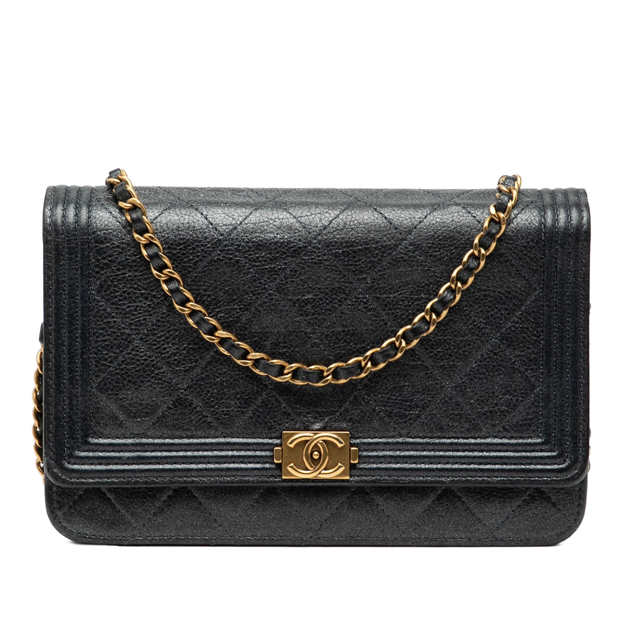 Chanel Chanel Quilted Calfskin Boy Wallet on Chain Size ONE SIZE - 1 Thumbnail