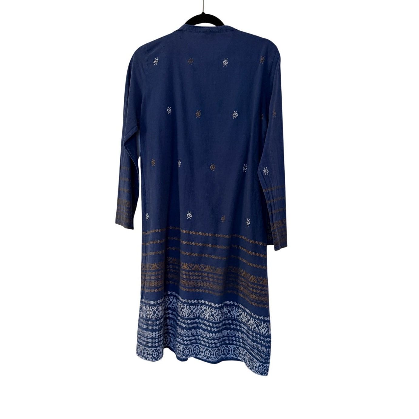 Other Roberta Roller Rabbit Navy Blue Cotton Midi Dress Size M / US 6-8 / IT 42-44 - 2 Thumbnail