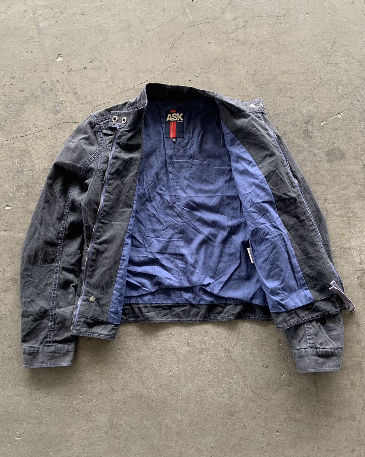 If Six Was Nine × Japanese Brand × Le Grande Bleu (L.G.B.) Ask Enquired Cafe Racer Canvas Jacket Size US S / EU 44-46 / 1 - 5 Thumbnail