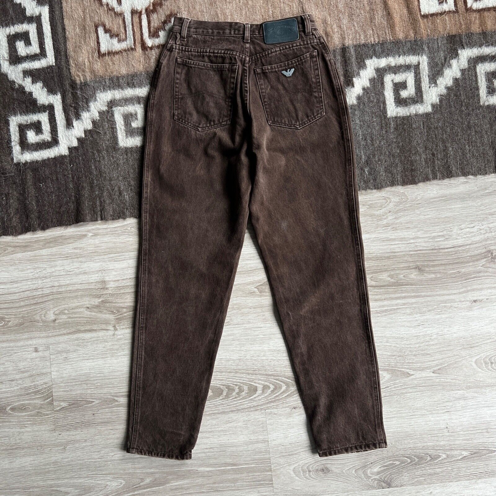 Armani Armani Jeans Blues Factory Vintage Brown Denim Jeans 8728AC Size 27" / US 4 / IT 40 - 1 Thumbnail