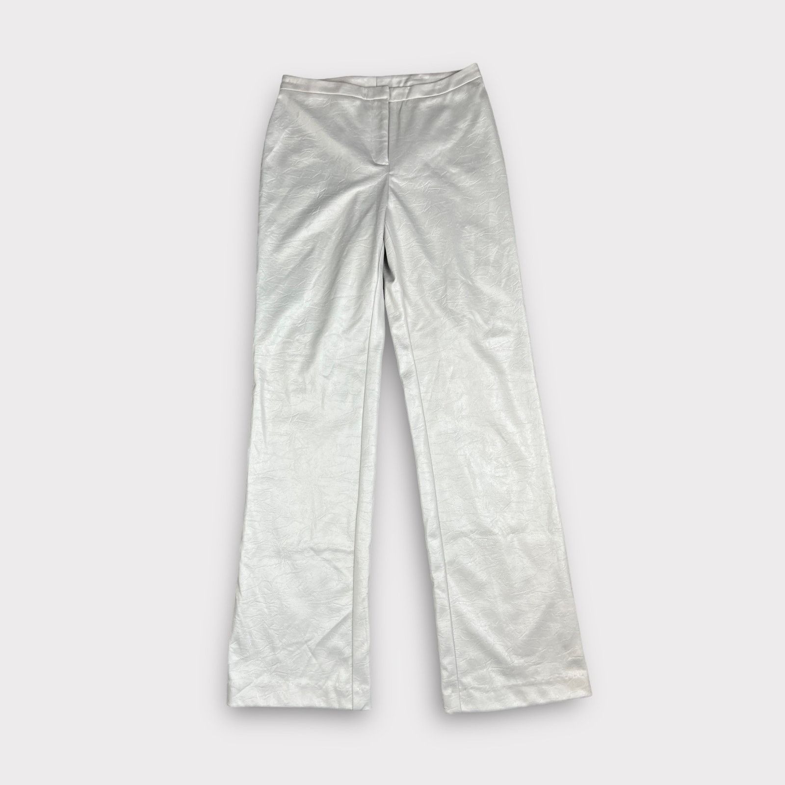 Express Express | Vintage Y2K Bootcut Coated Textured Pants | NWT Size 27" / US 4 / IT 40 - 1 Thumbnail