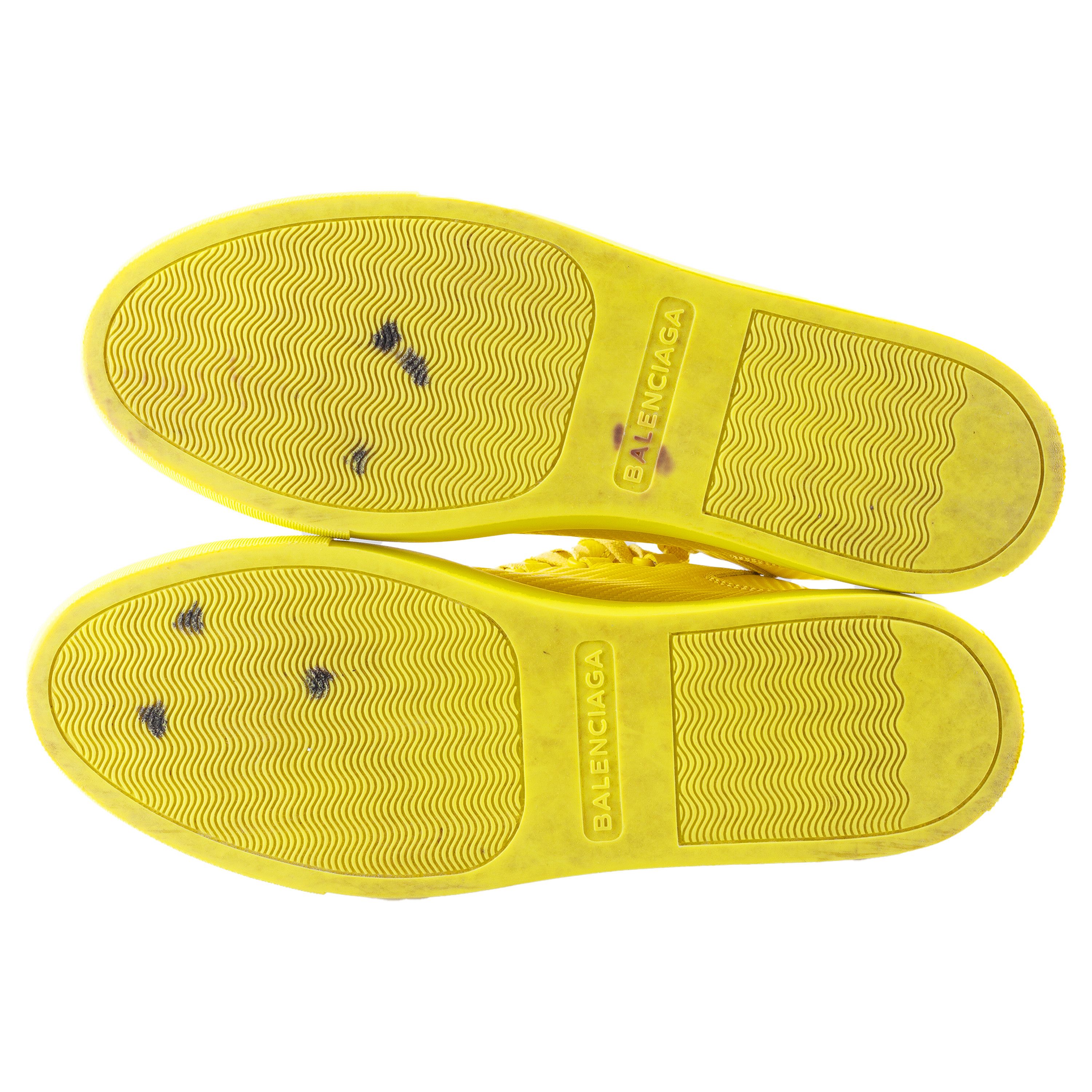 Balenciaga Balenciaga Arena Low Yellow Leather Shoes (40 IT/ 41 EU) Size US 7.5 / EU 40-41 - 13 Thumbnail