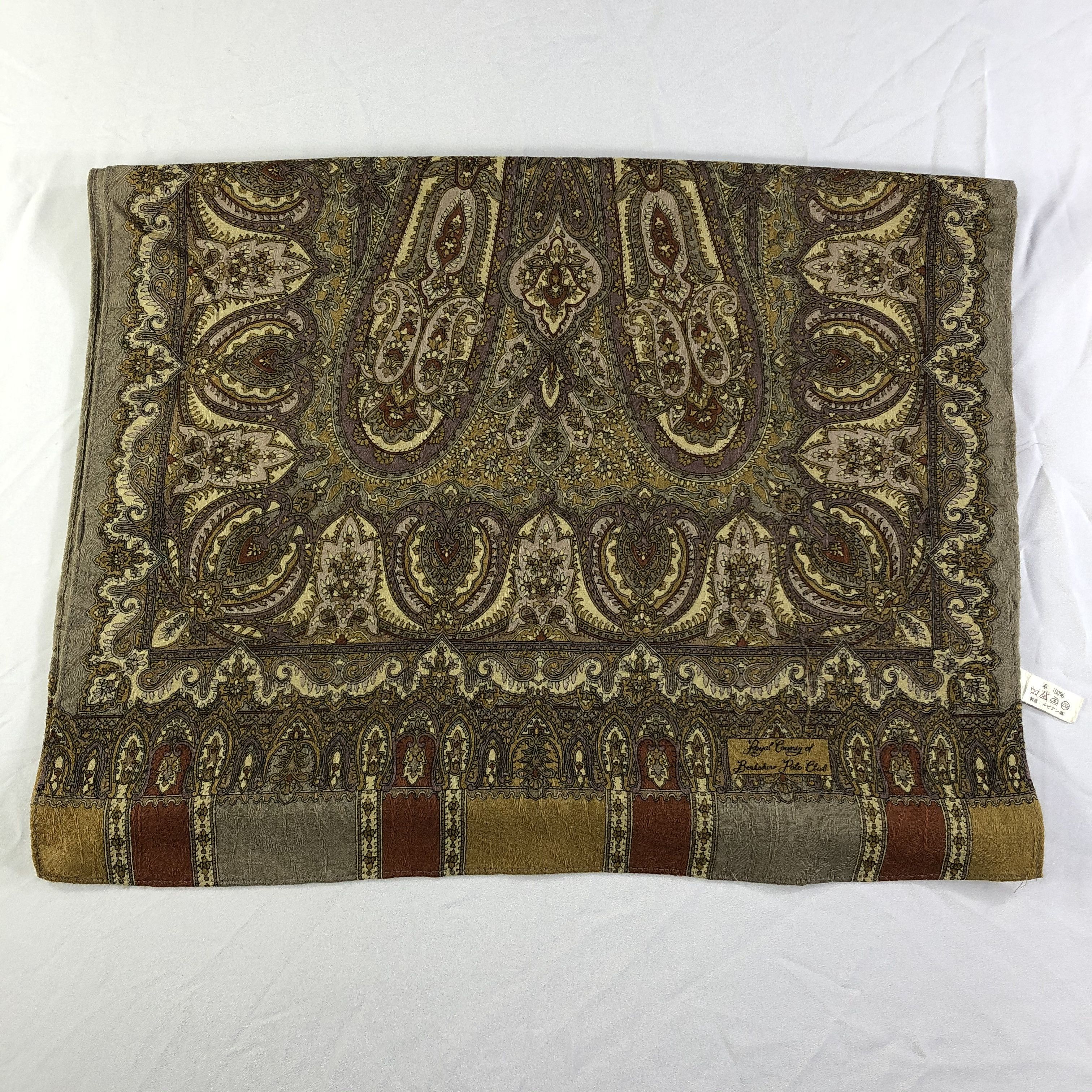 Vintage Vintage Royal County Of Berkshire Polo Club Silk Scarf Size ONE SIZE - 2 Thumbnail